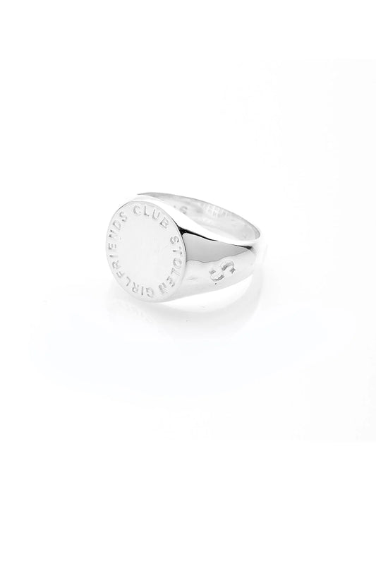 STOLEN GIRLFRIENDS CLUB - TEXT LOGO SOVEREIGN RING - THE VOGUE STORE