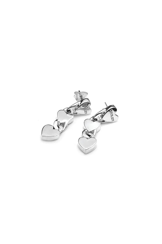 STOLEN GIRLFRIENDS CLUB LOVE CHAIN DROP EARRINGS - THE VOGUE STORE