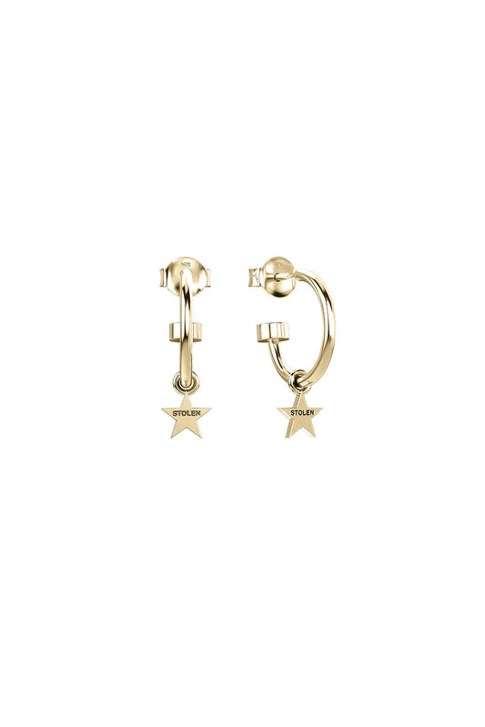 STOLEN GIRLFRIENDS CLUB STOLEN STAR ANCHOR SLEEPER - GOLD PLATED - THE VOGUE STORE