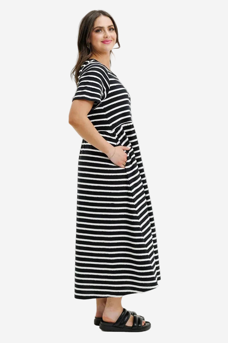 HOMELEE CAREY DRESS - SUNDAY SCALLOP - THE VOGUE STORE