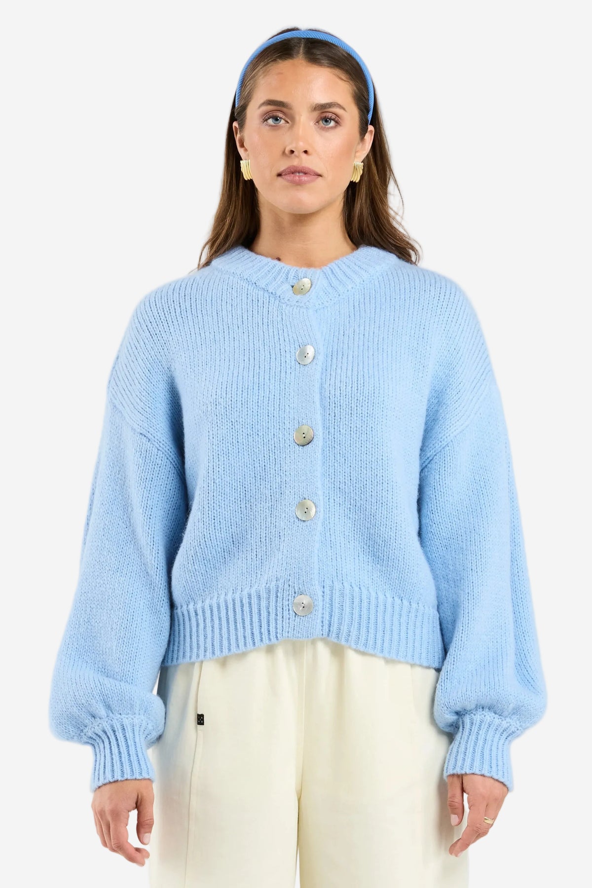 THING THING CHLOE CARDIGAN - BLUEBELL - THE VOGUE STORE