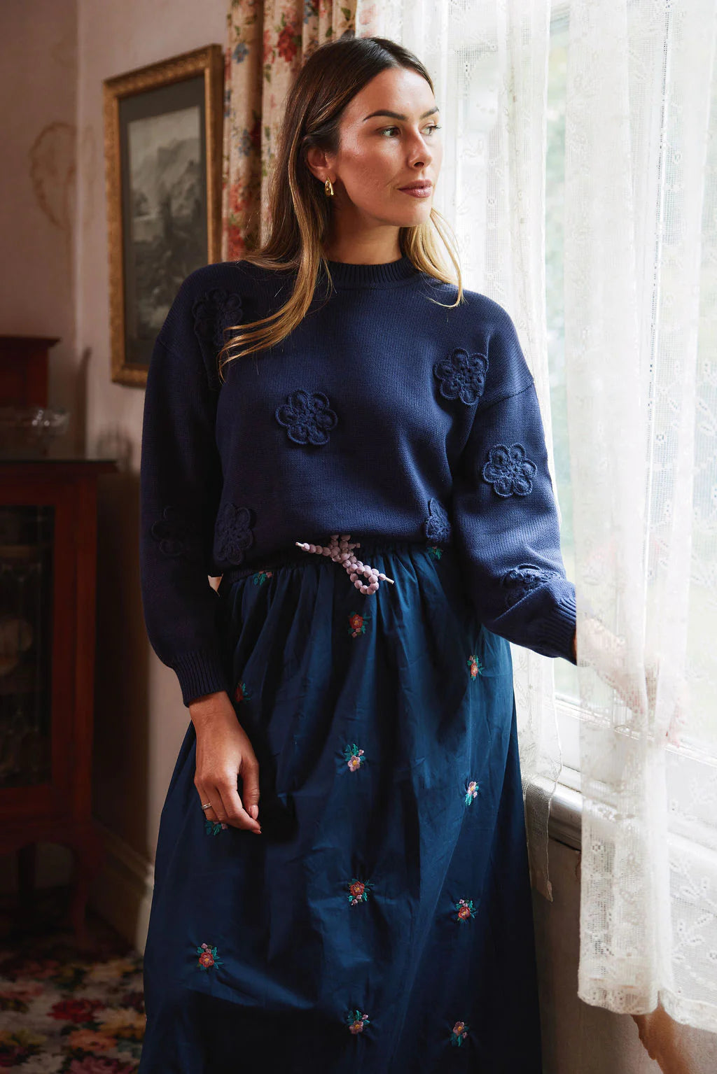 THING THING BUD JUMPER - NAVY - THE VOGUE STORE