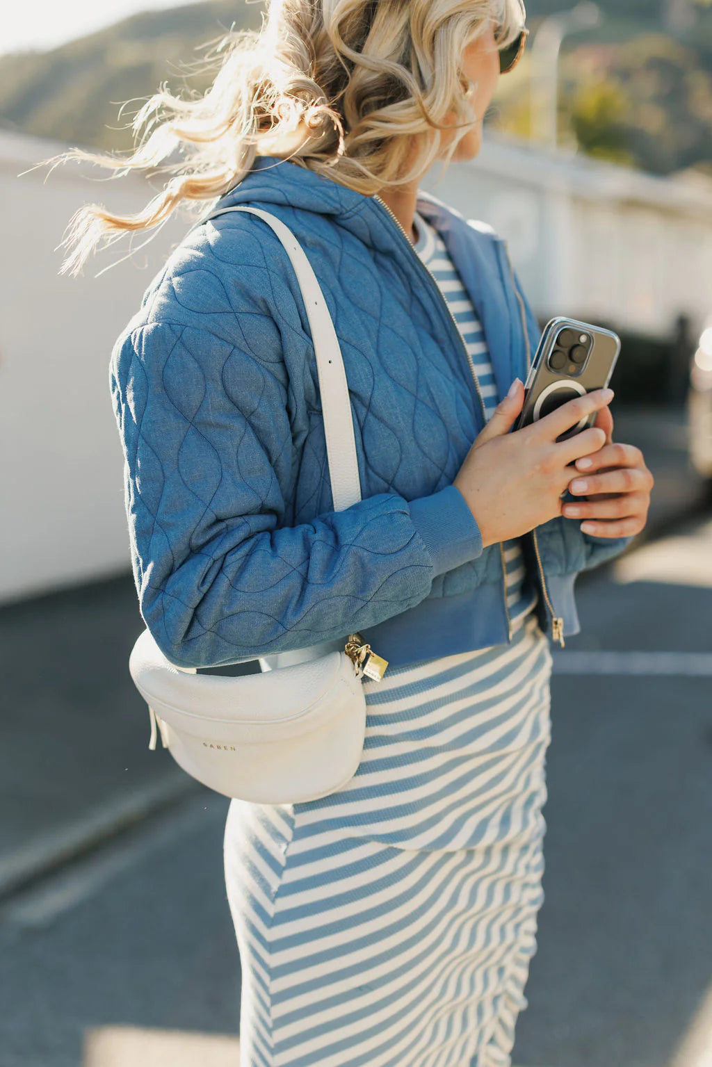 HOMELEE EMILY JACKET - SAPPHIRE - THE VOGUE STORE