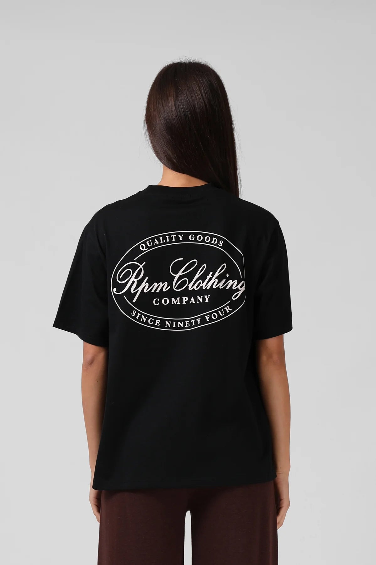 RPM STAMP TEE - BLACK - THE VOGUE STORE