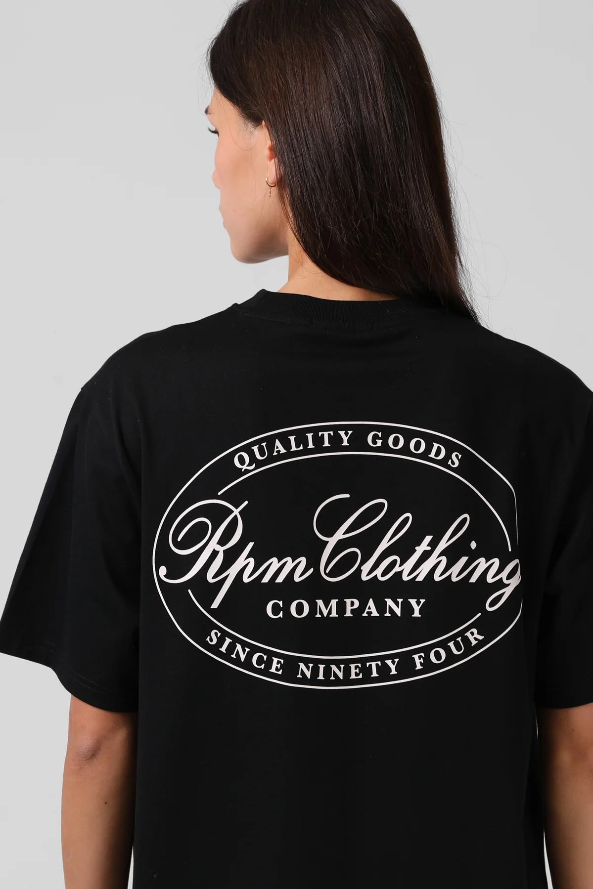 RPM STAMP TEE - BLACK - THE VOGUE STORE