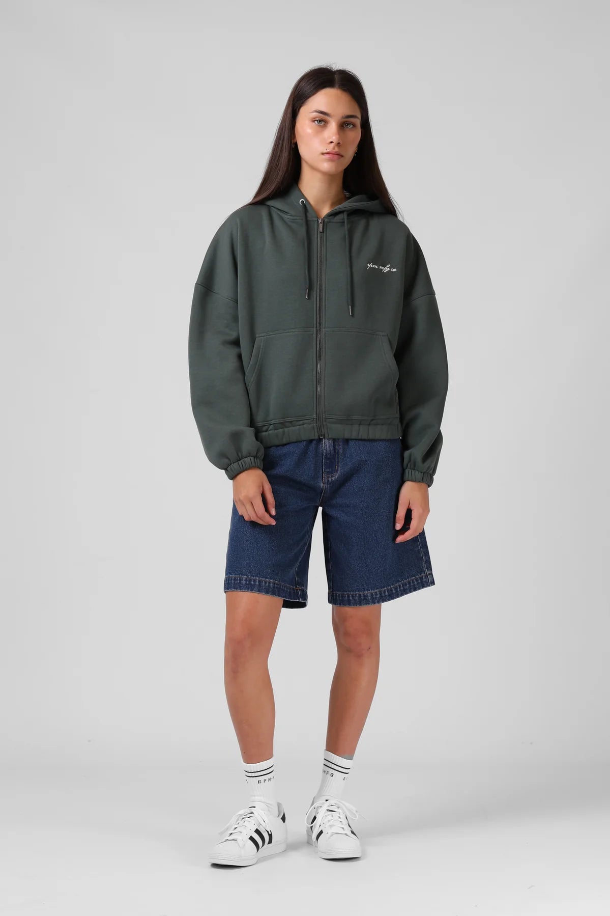 RPM ZIP THRU HOOD - BOTTLE - THE VOGUE STORE