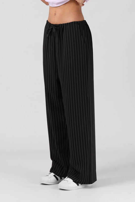 RPM NORMA PANT - BLACK STRIPE - THE VOGUE STORE