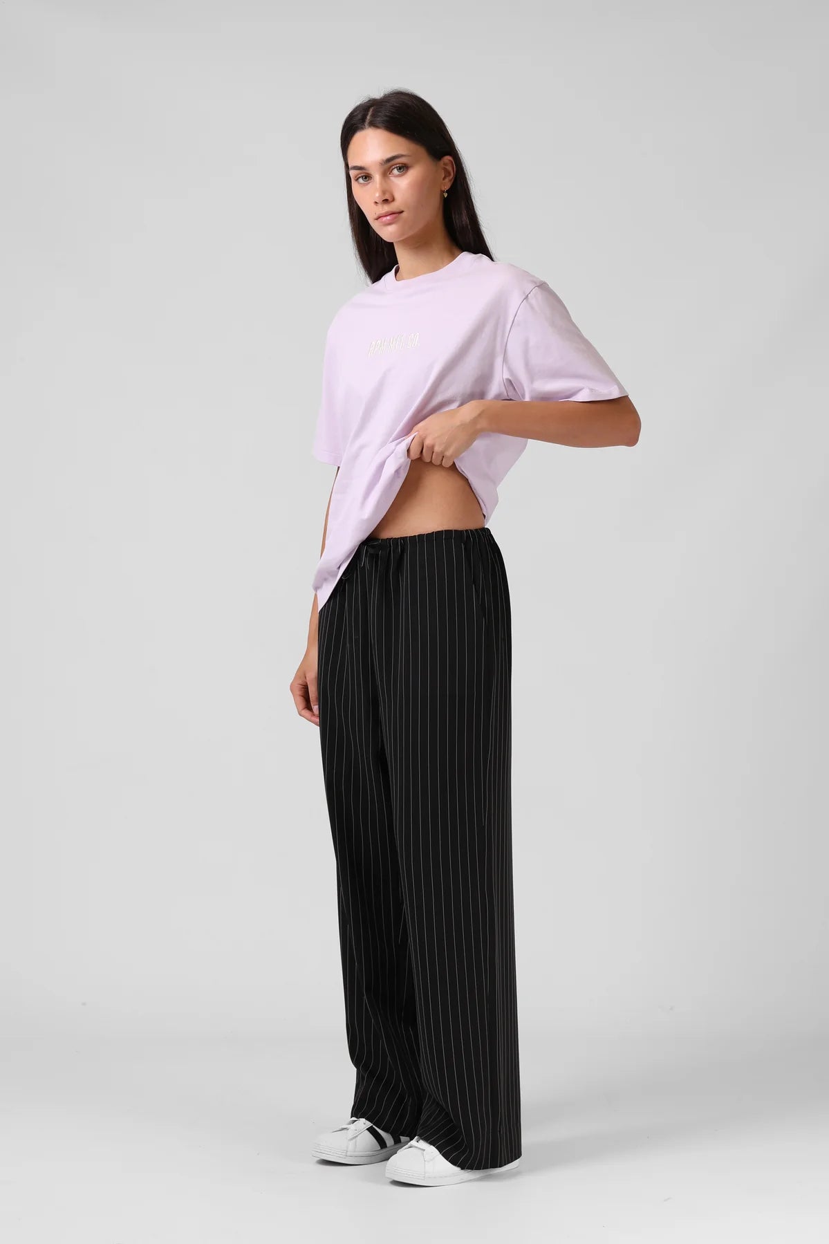 RPM NORMA PANT - BLACK STRIPE - THE VOGUE STORE
