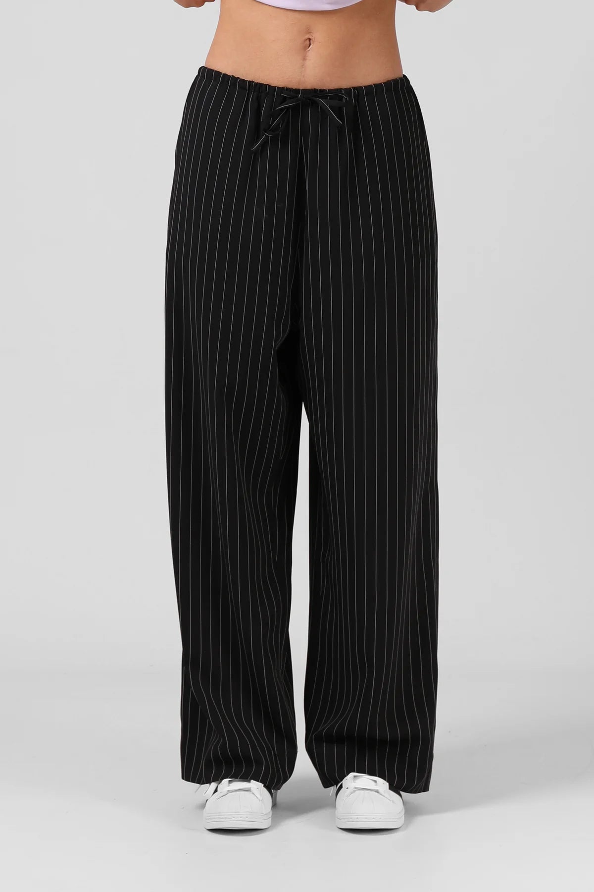 RPM NORMA PANT - BLACK STRIPE - THE VOGUE STORE