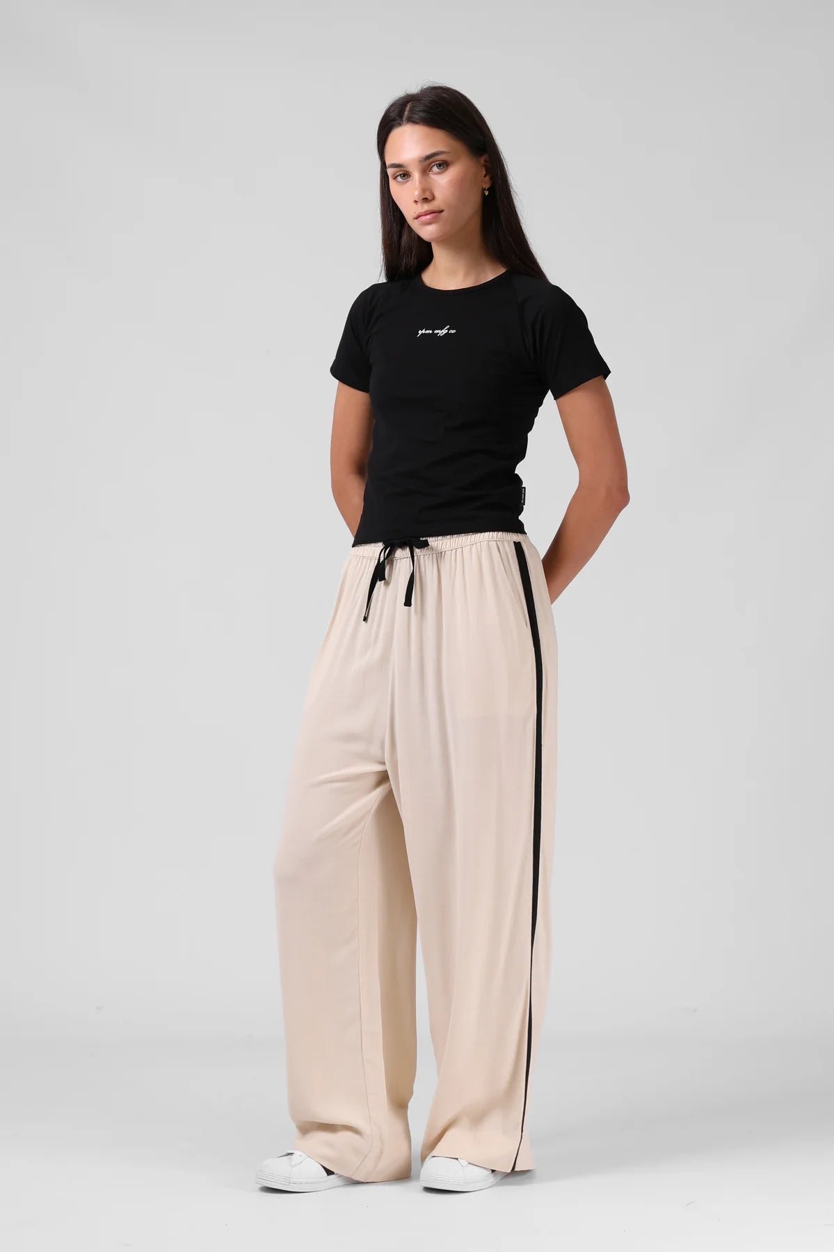 RPM MILLA PANT - OATMEAL - THE VOGUE STORE