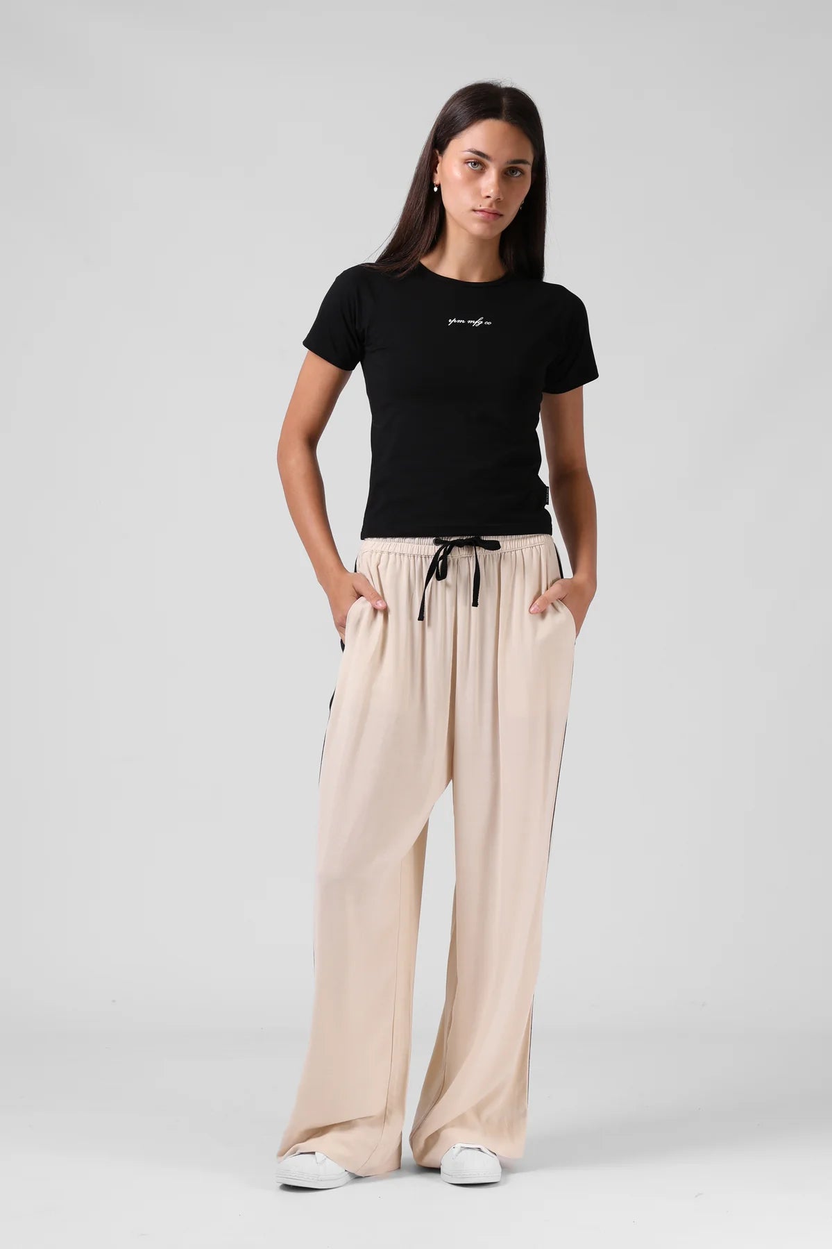 RPM MILLA PANT - OATMEAL - THE VOGUE STORE
