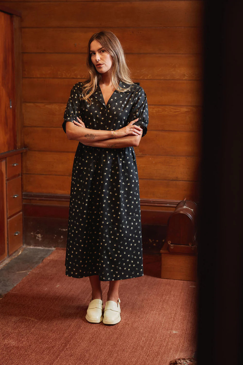 THING THING LUMIE DRESS - GOLDEN ROSE - THE VOGUE STORE