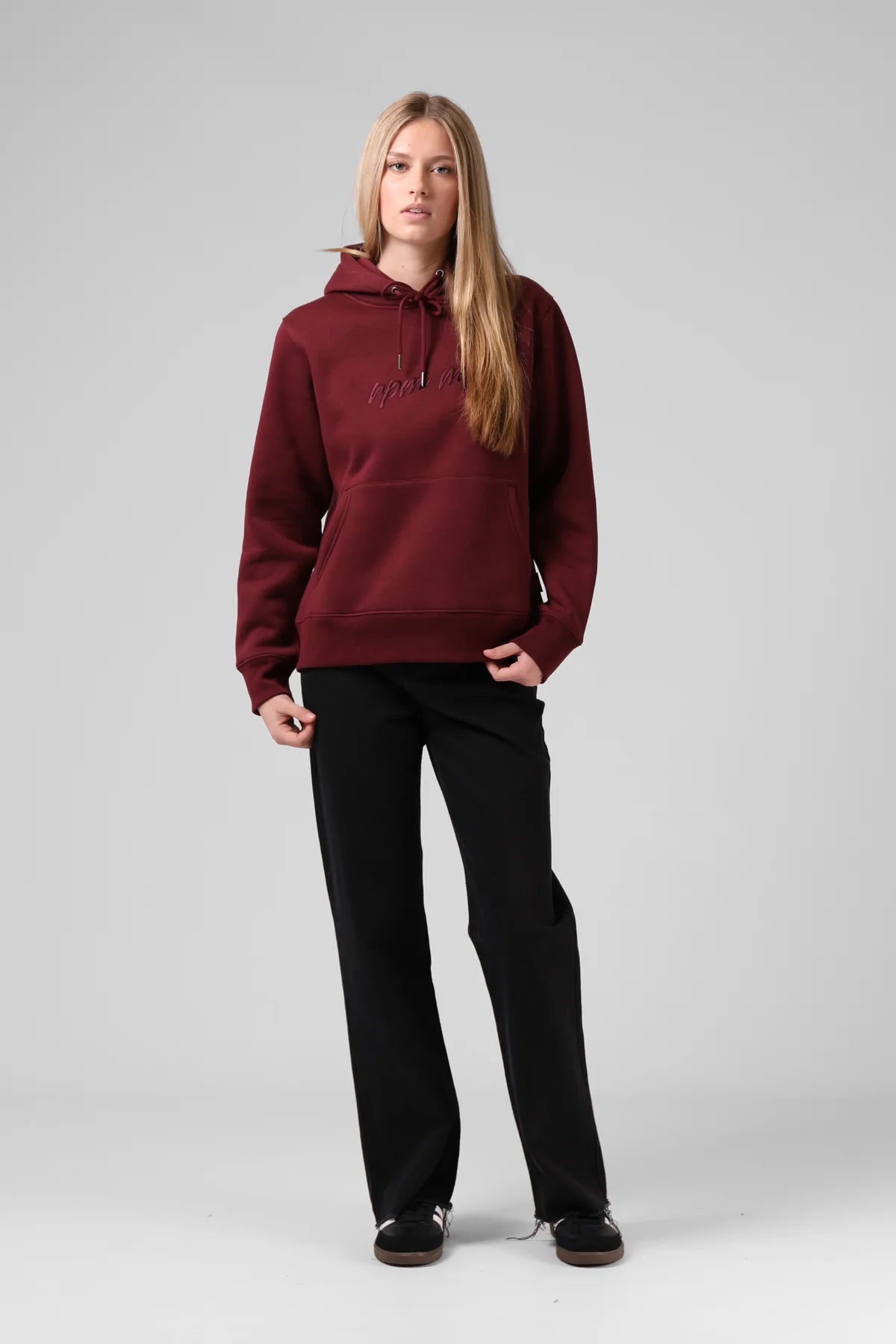 RPM SCRIPT HOOD - RED WINE - THE VOGUE STORE