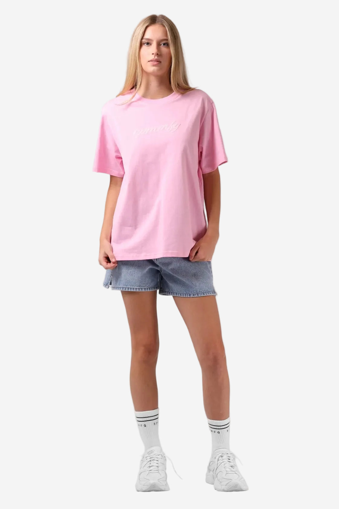RPM FLOW TEE - PINK - THE VOGUE STORE