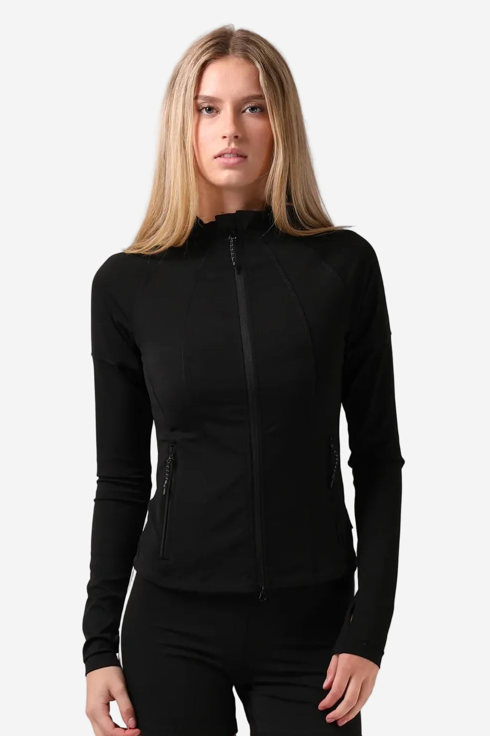 RPM ACTIVE ZIP THRU - BLACK - THE VOGUE STORE