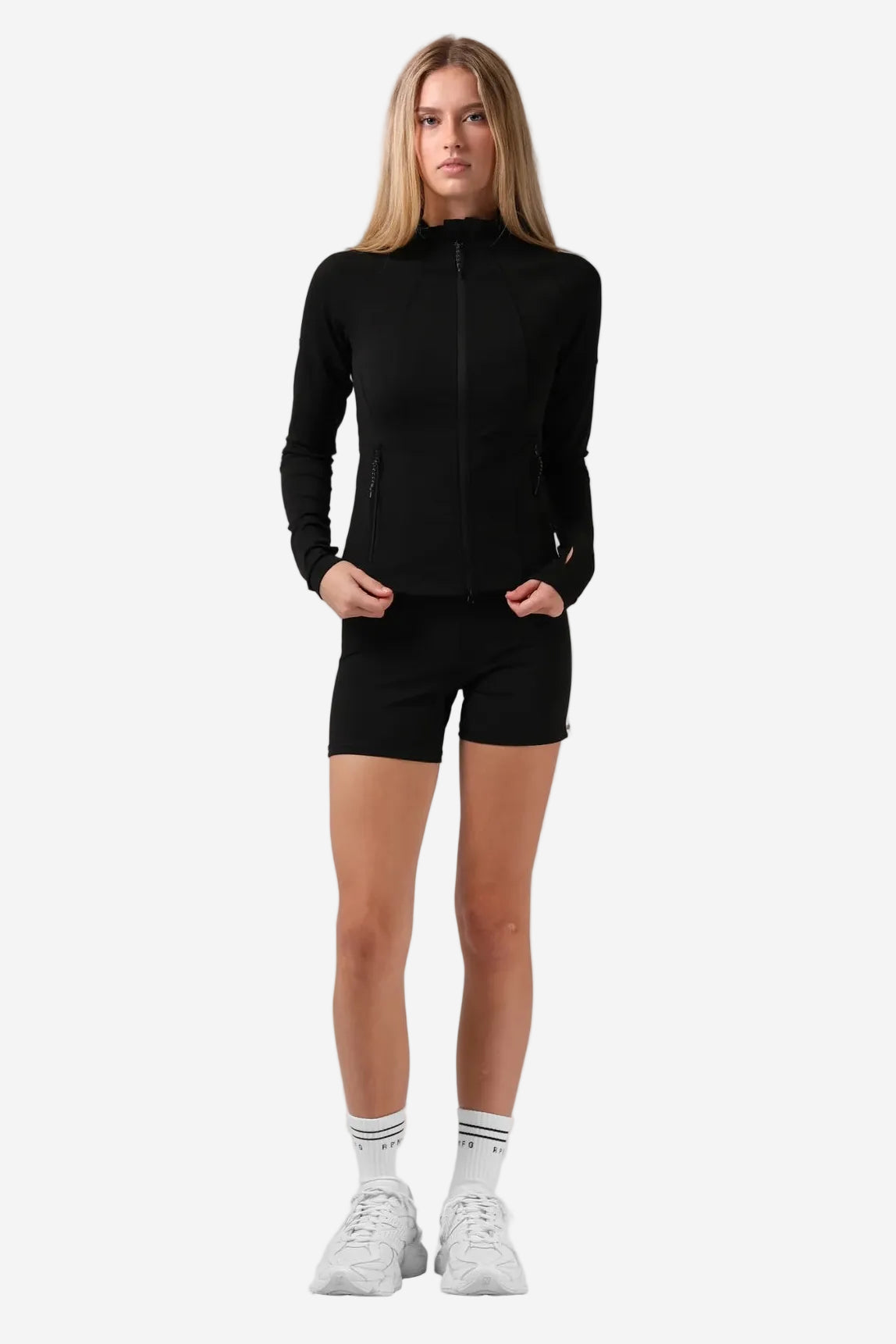 RPM ACTIVE ZIP THRU - BLACK - THE VOGUE STORE