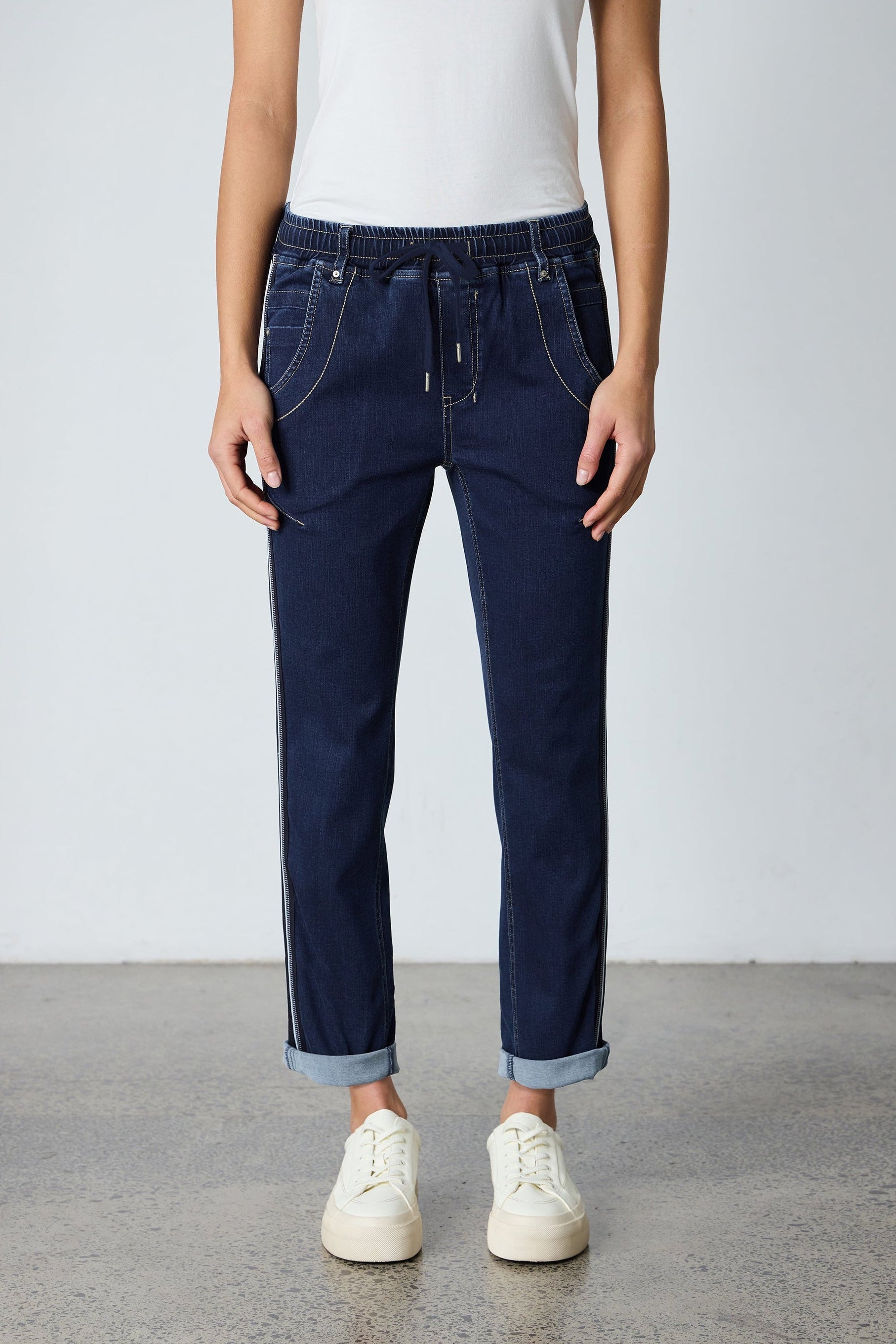 LANIA LTL BOYFRIEND JEAN - INDIGO - THE VOGUE STORE