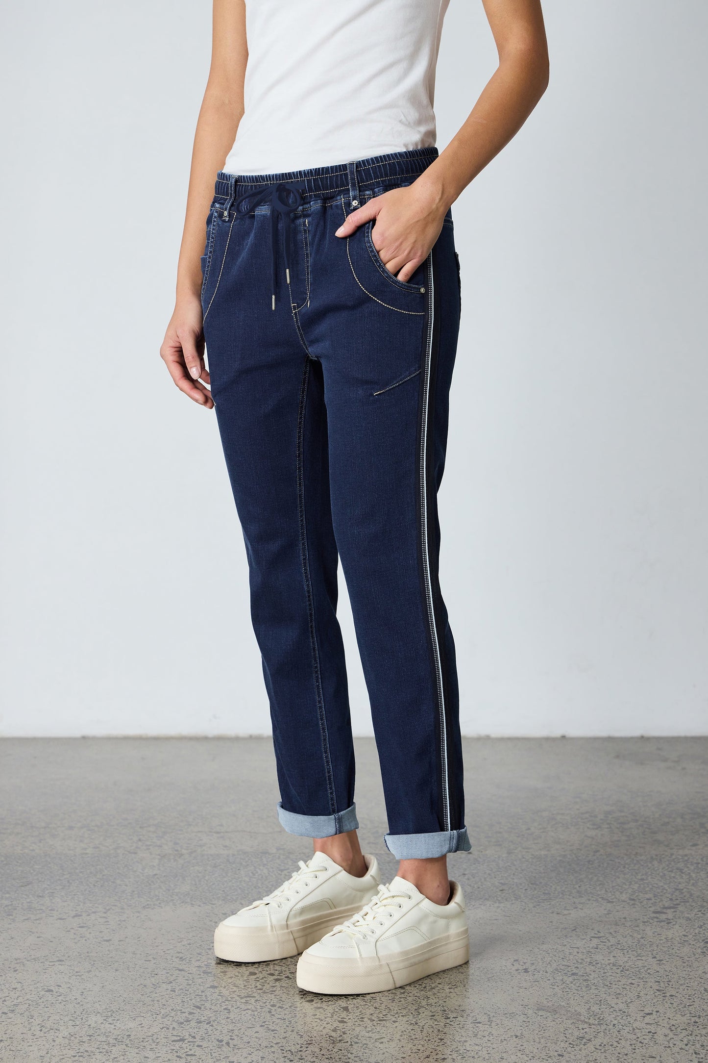 LANIA LTL BOYFRIEND JEAN - INDIGO - THE VOGUE STORE