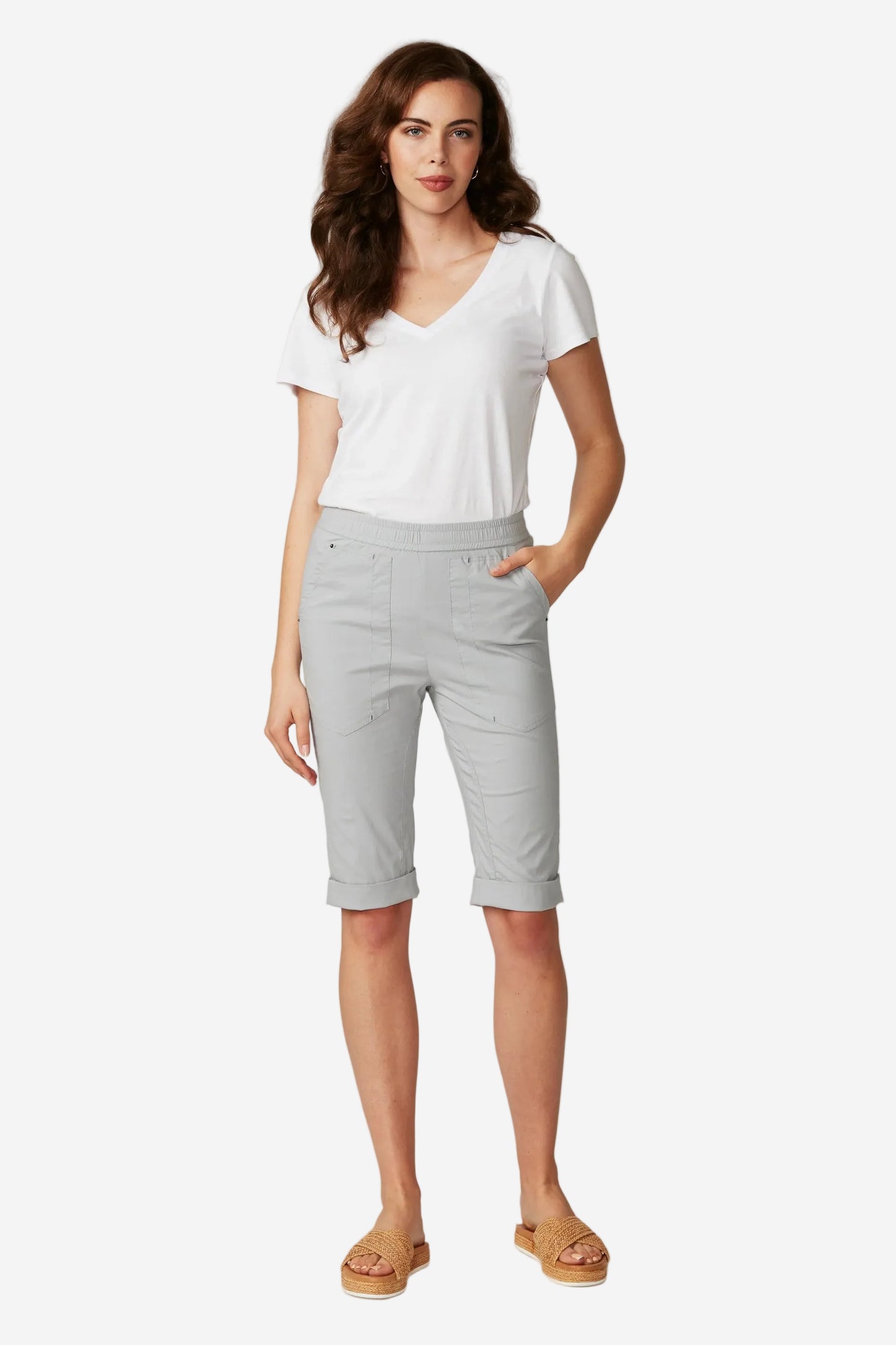 LANIA LTL CUFFED SHORT - NICKEL - THE VOGUE STORE
