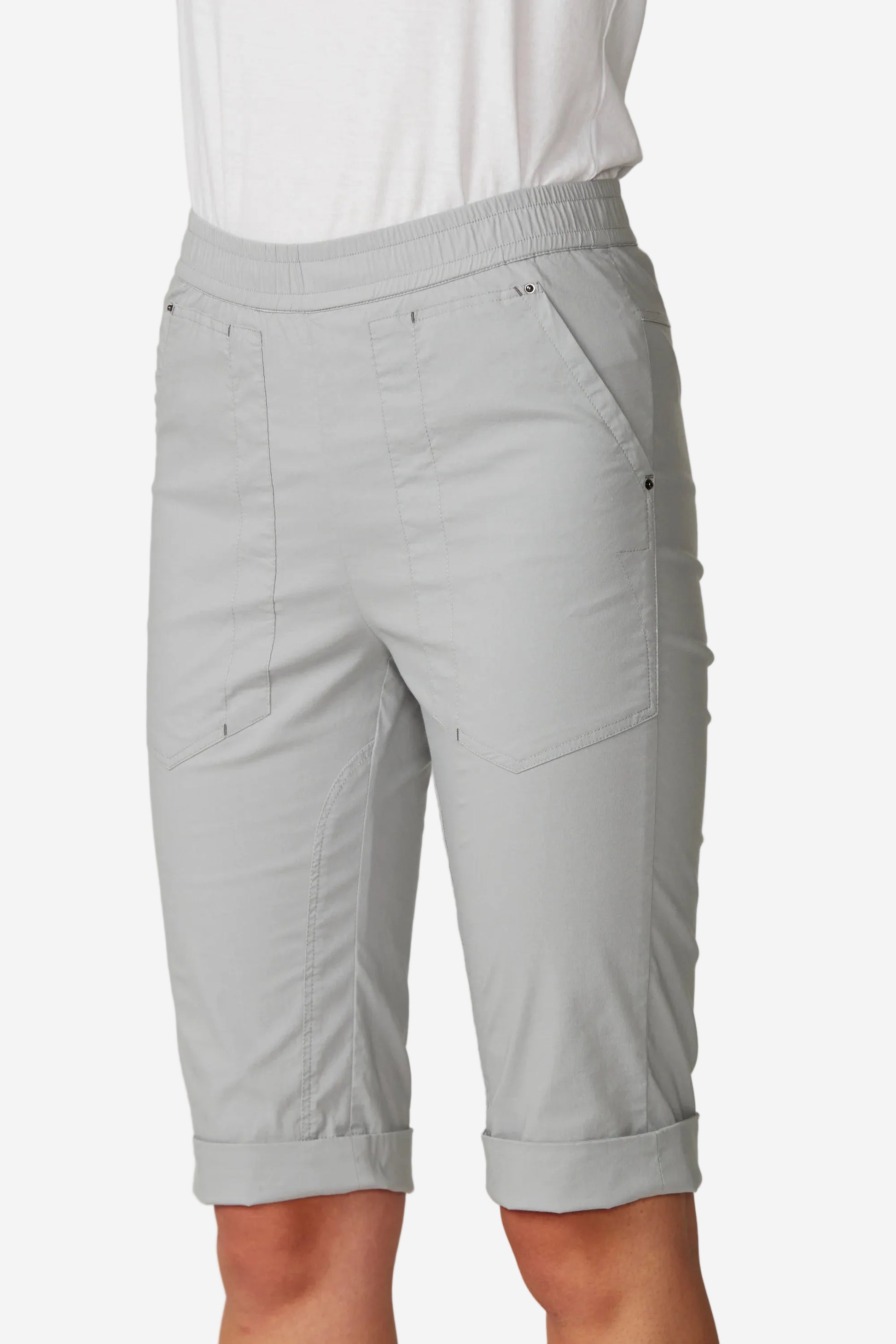 LANIA LTL CUFFED SHORT - NICKEL - THE VOGUE STORE