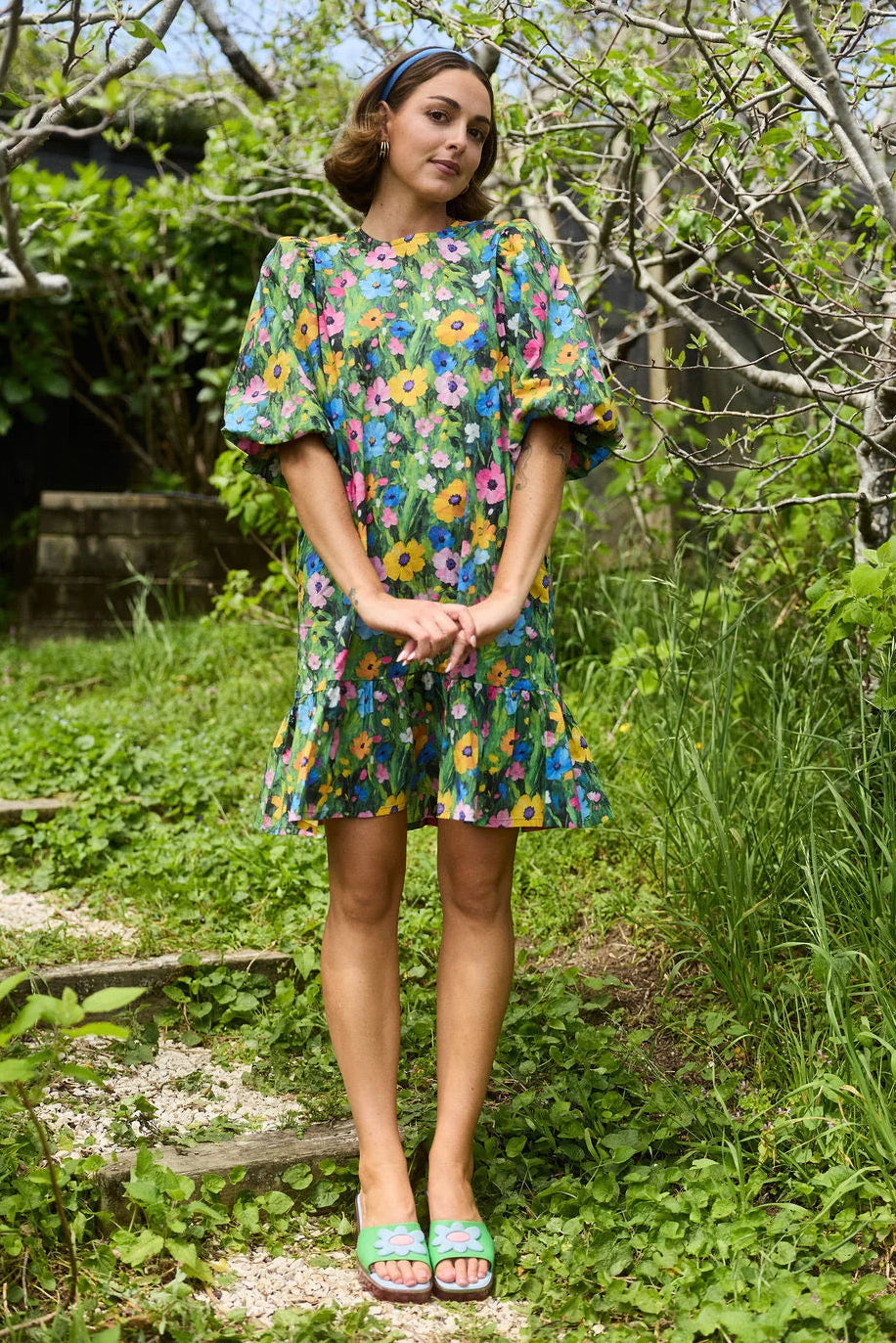 THING THING WHIZ DRESS - FLORABURST - THE VOGUE STORE