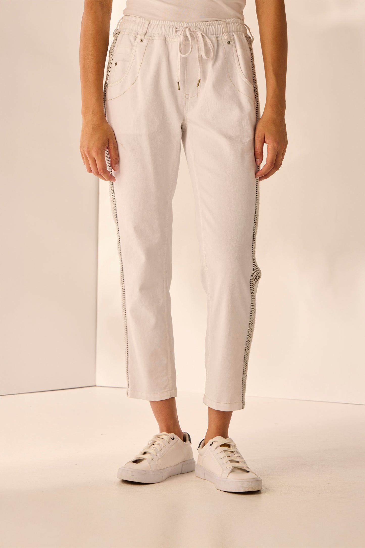 LANIA ZANE BOYFRIEND JEAN - WHITE - THE VOGUE STORE
