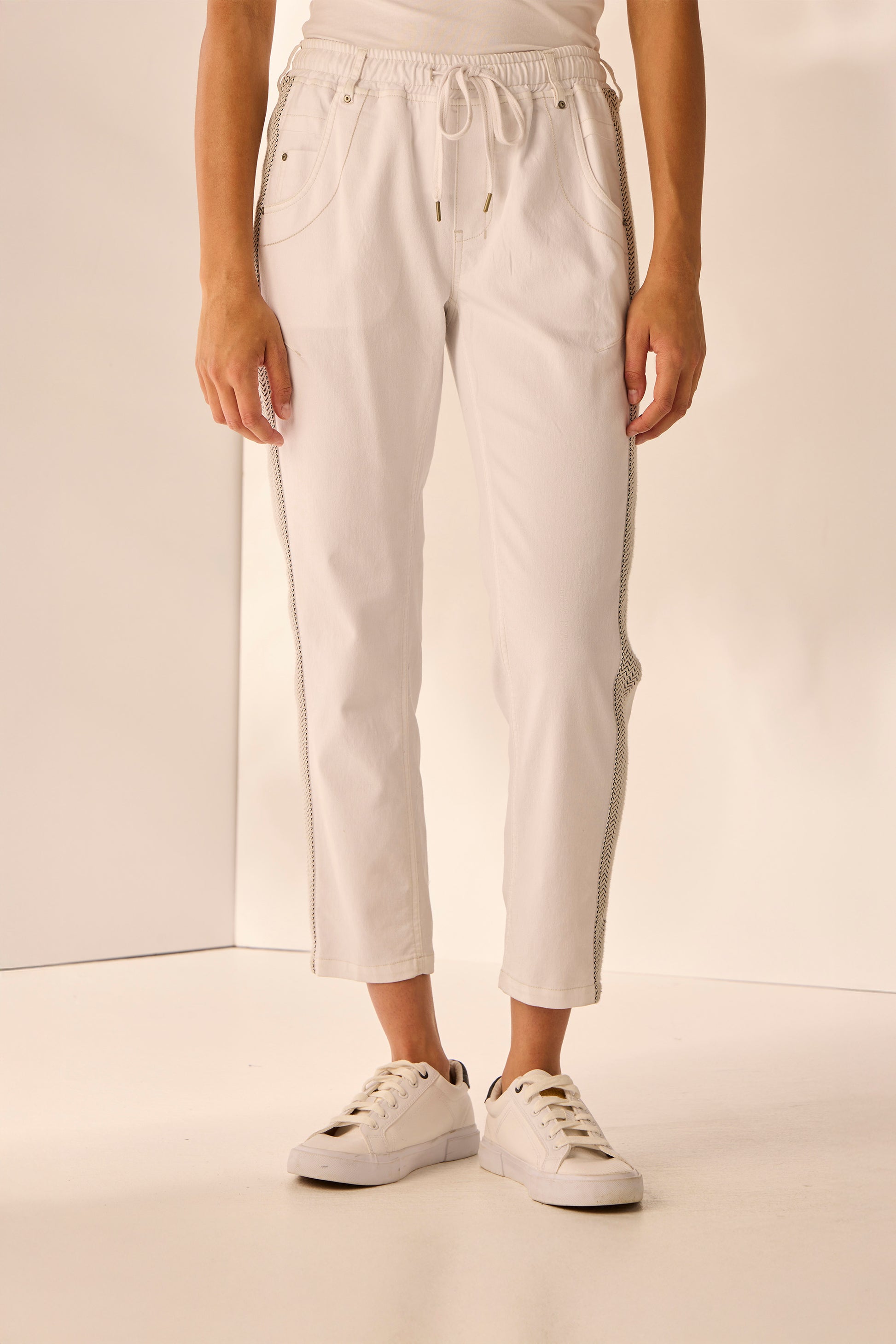 LANIA ZANE BOYFRIEND JEAN - WHITE - THE VOGUE STORE