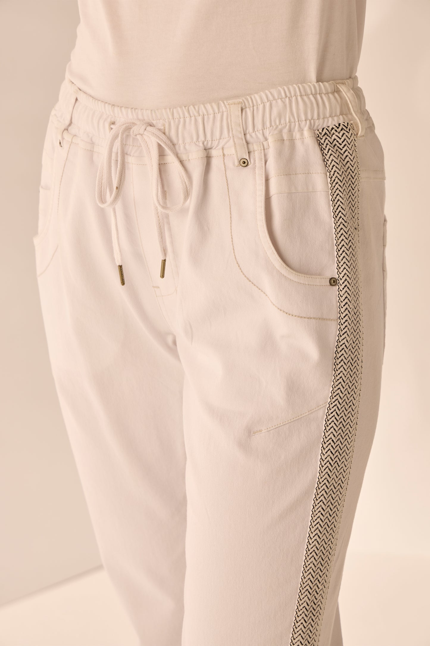 LANIA ZANE BOYFRIEND JEAN - WHITE - THE VOGUE STORE