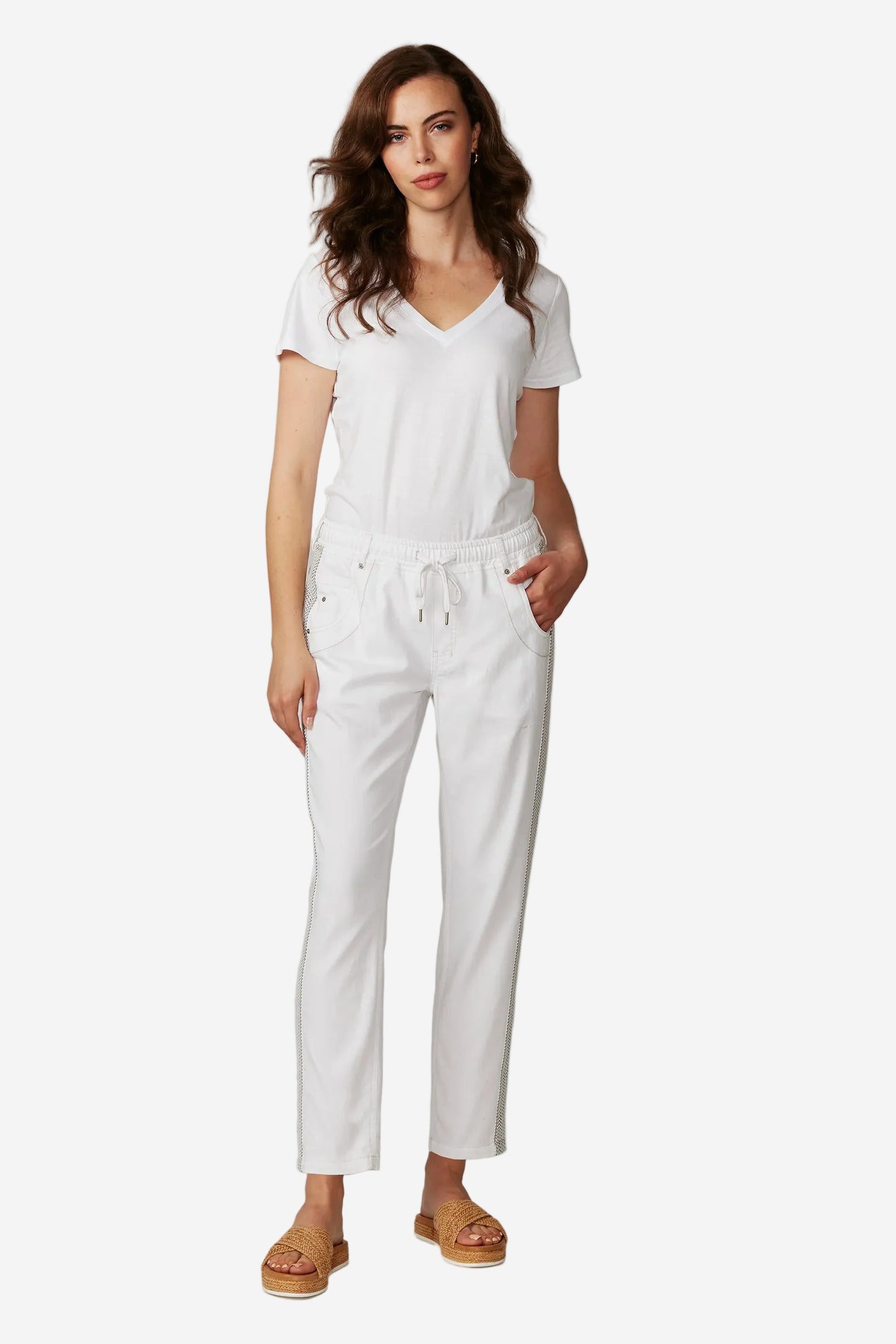 LANIA ZANE BOYFRIEND JEAN - WHITE - THE VOGUE STORE