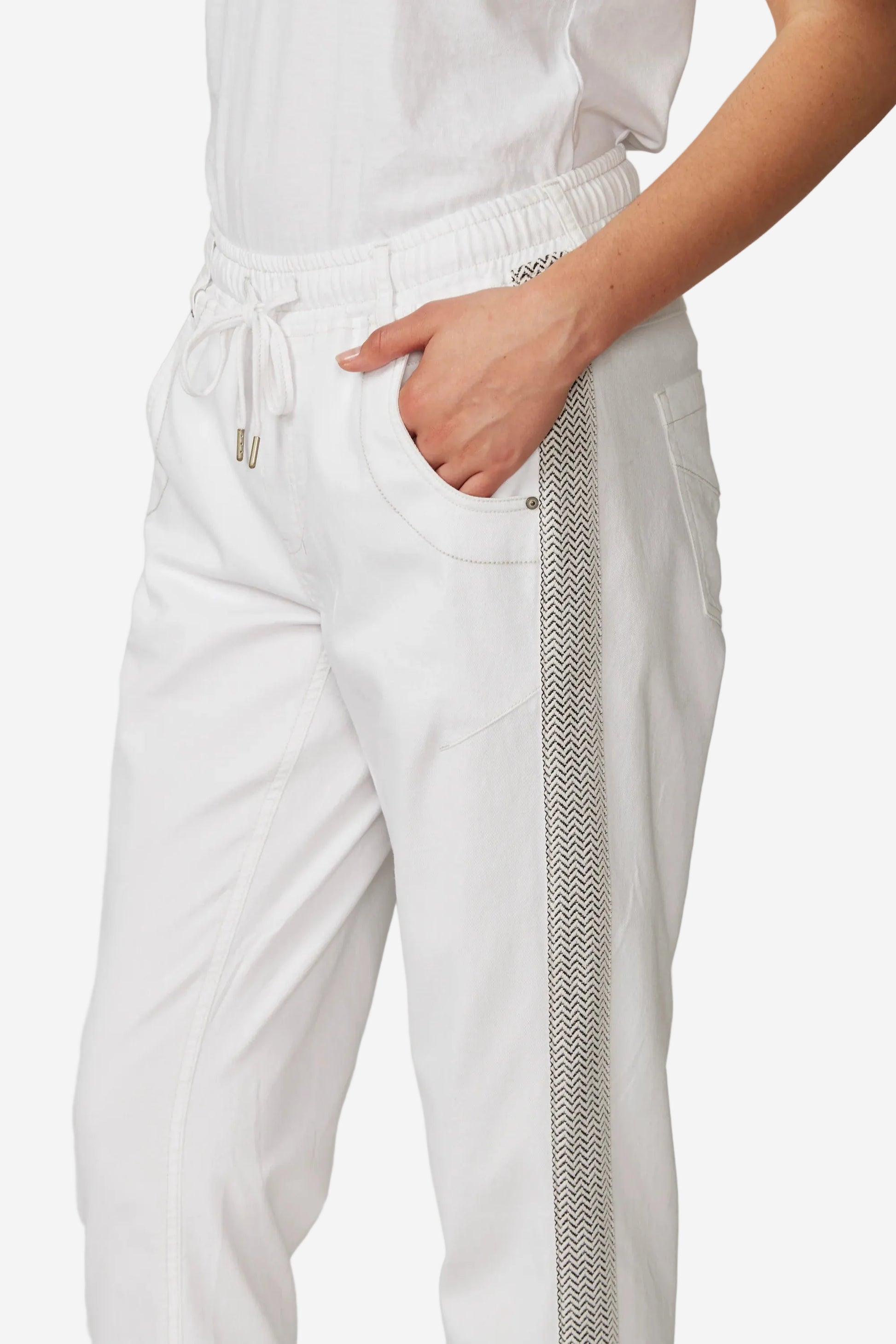 LANIA ZANE BOYFRIEND JEAN - WHITE - THE VOGUE STORE