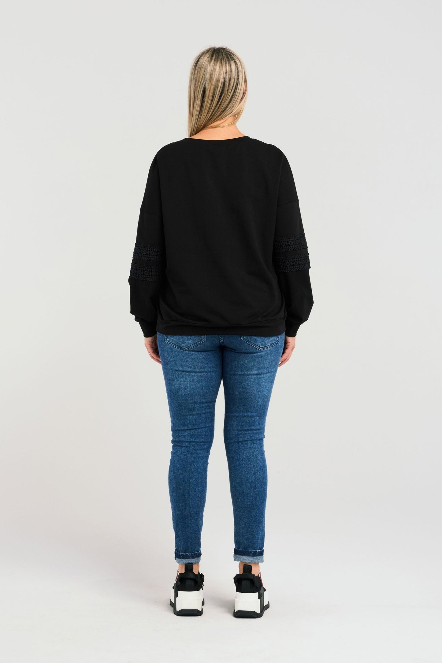 ZAFINA LISA SWEAT - BLACK - THE VOGUE STORE