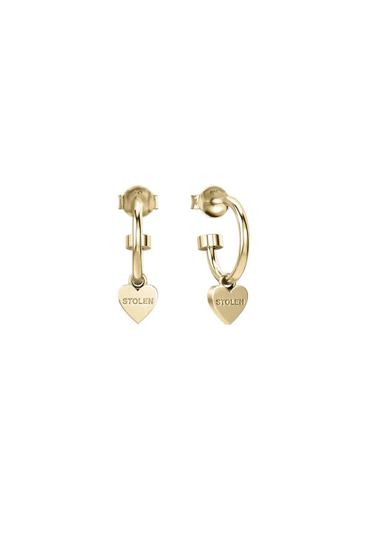 STOLEN GIRLFRIENDS CLUB STOLEN HEART ANCHOR SLEEPER - GOLD PLATED- THE VOGUE STORE