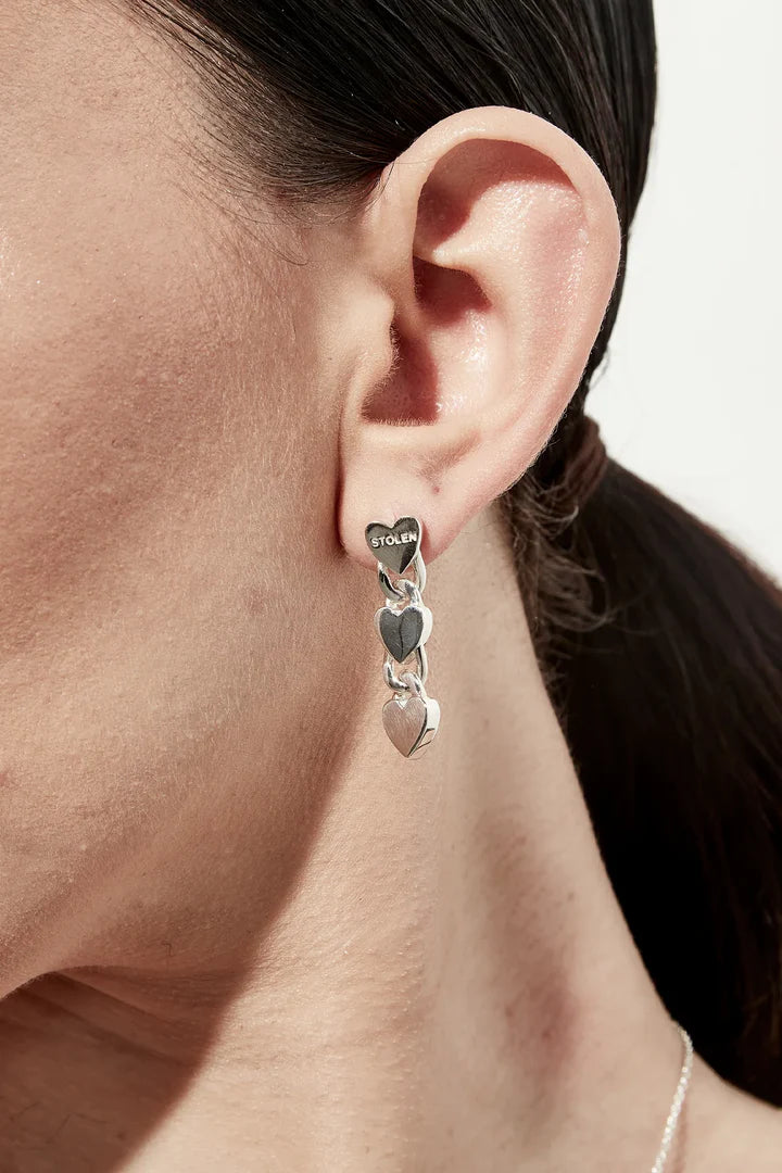 STOLEN GIRLFRIENDS CLUB LOVE CHAIN DROP EARRINGS - THE VOGUE STORE