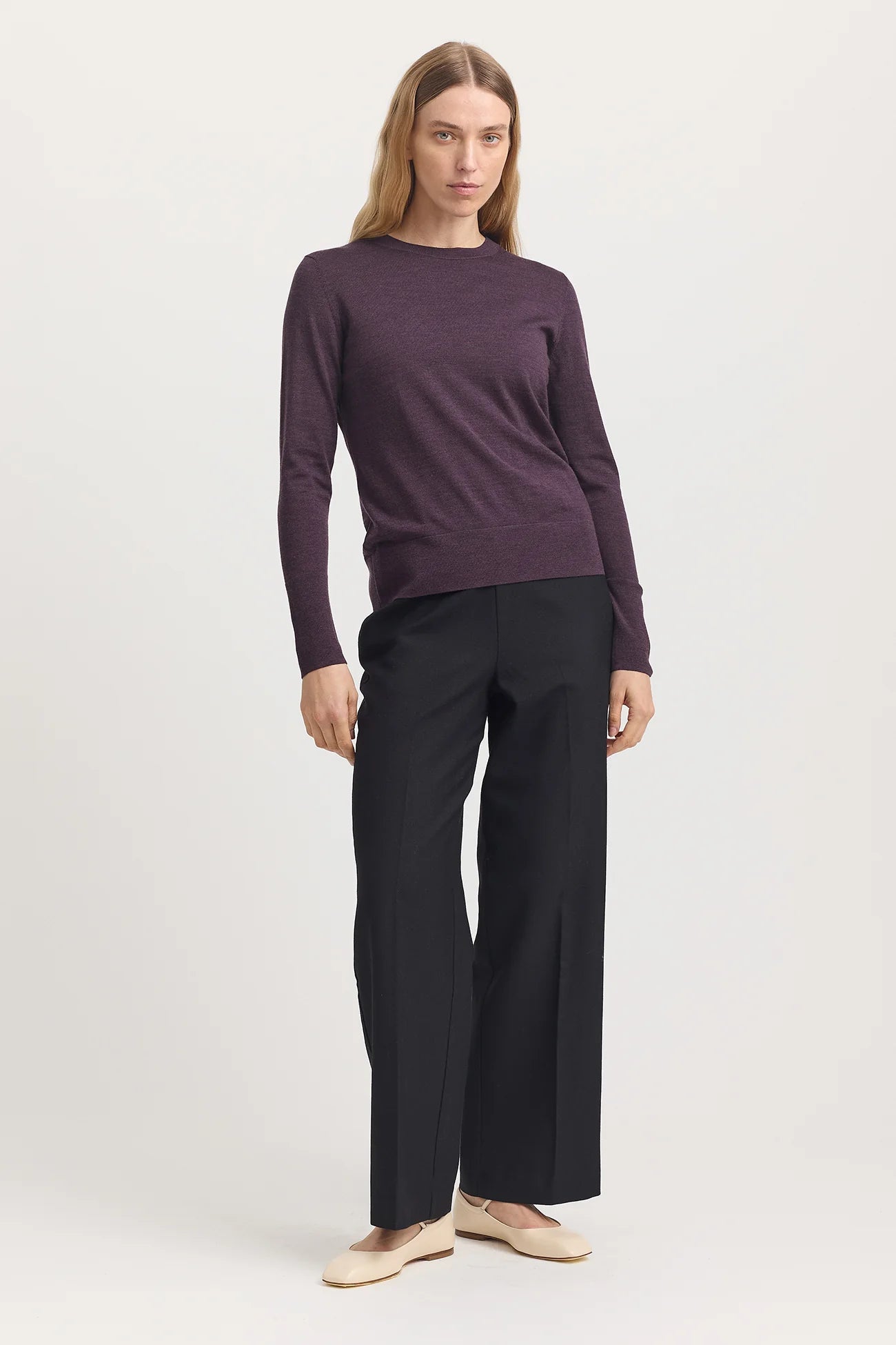 TOORALLIE FINE MERINO CREW - SUMAK - THE VOGUE STORE