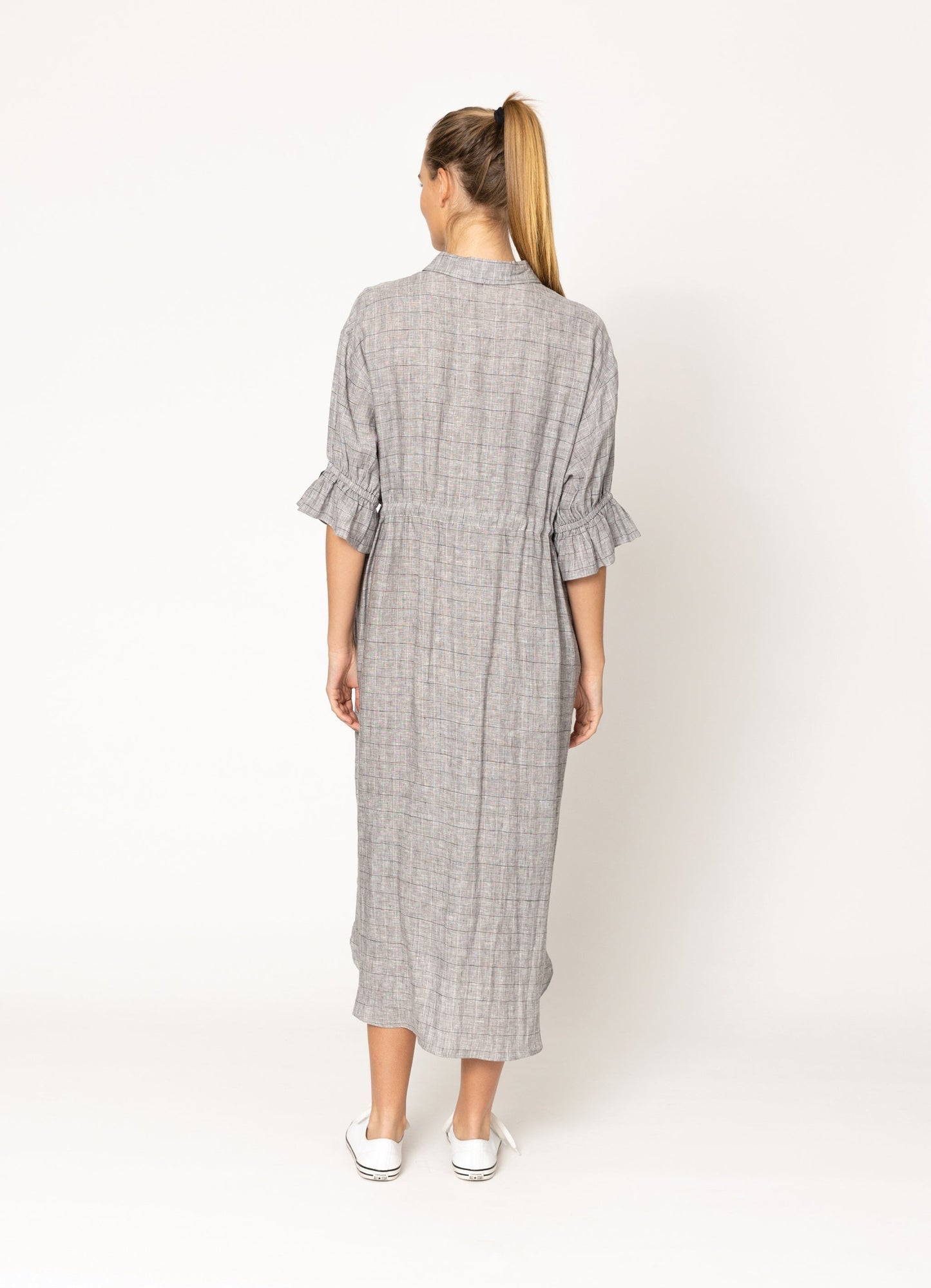 TWO BY TWO VENA DRESS - GREY CHECK