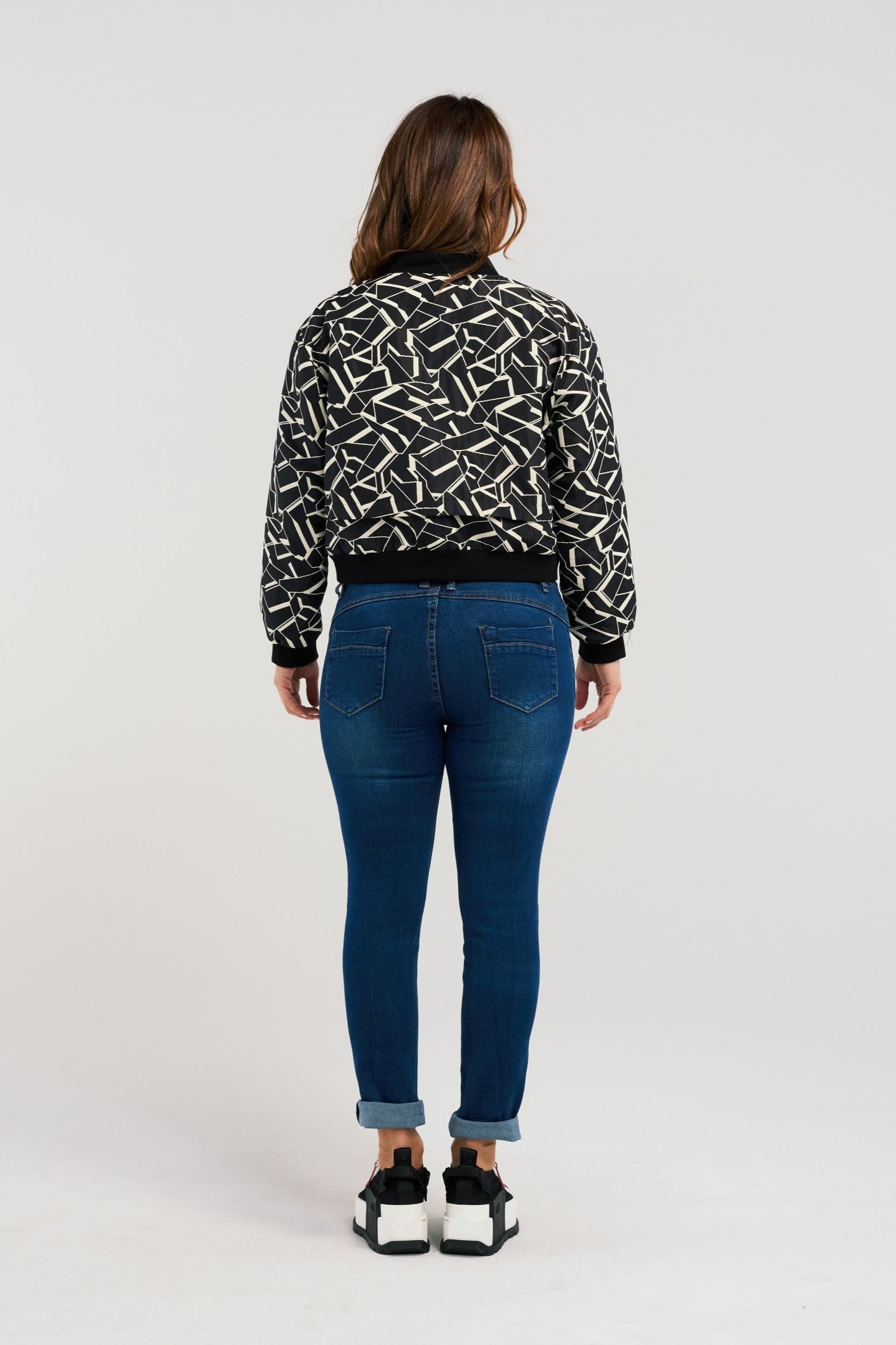 ZAFINA MILA JACKET - GEOMETRIC - THE VOGUE STORE