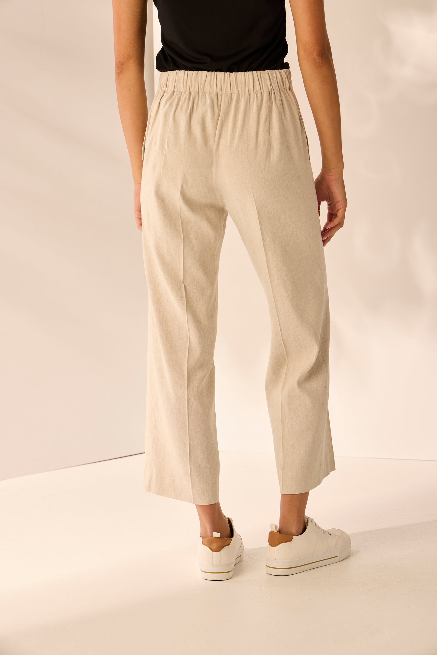LANIA KEATING PANT - NATURAL - THE VOGUE STORE