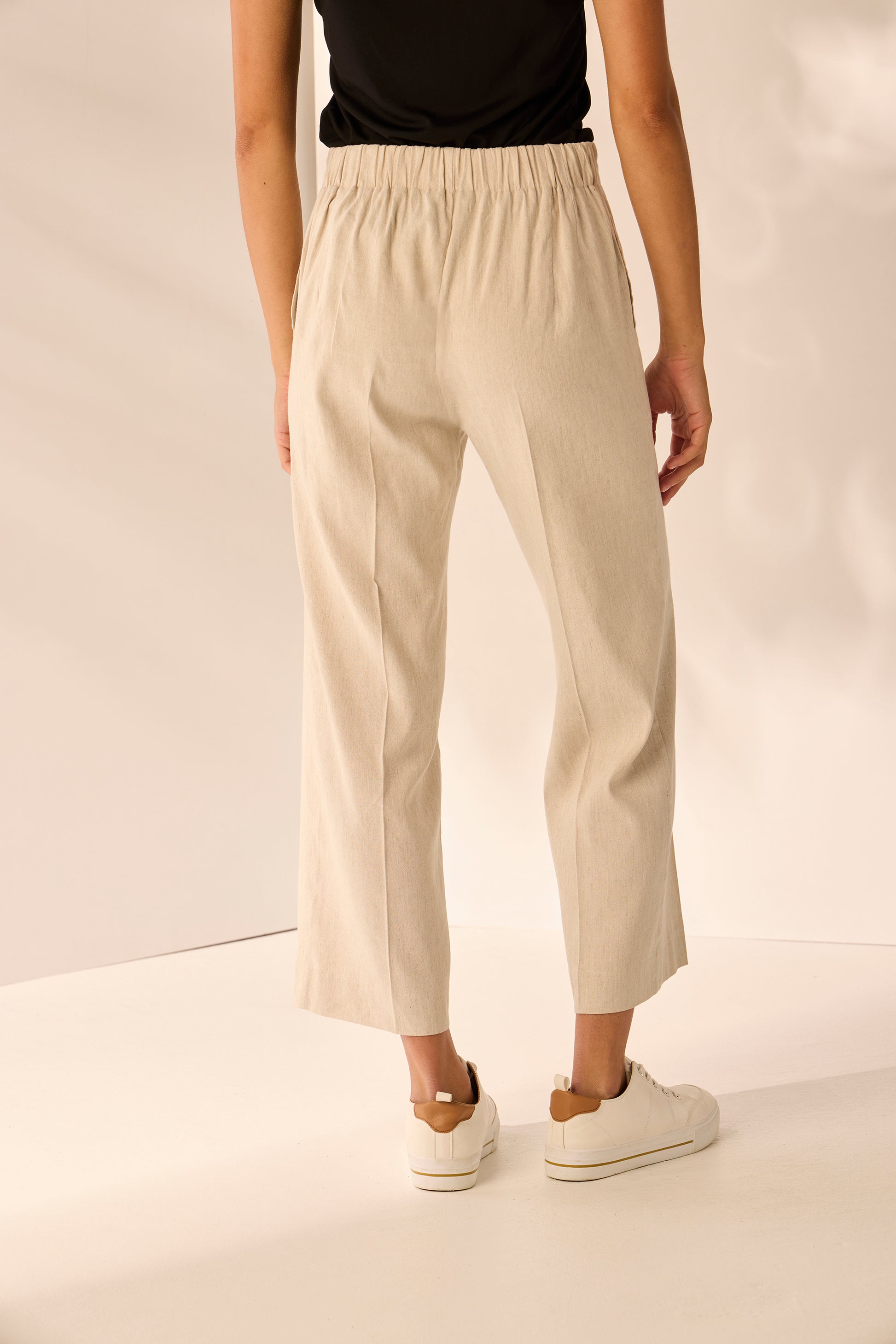 LANIA KEATING PANT - NATURAL - THE VOGUE STORE
