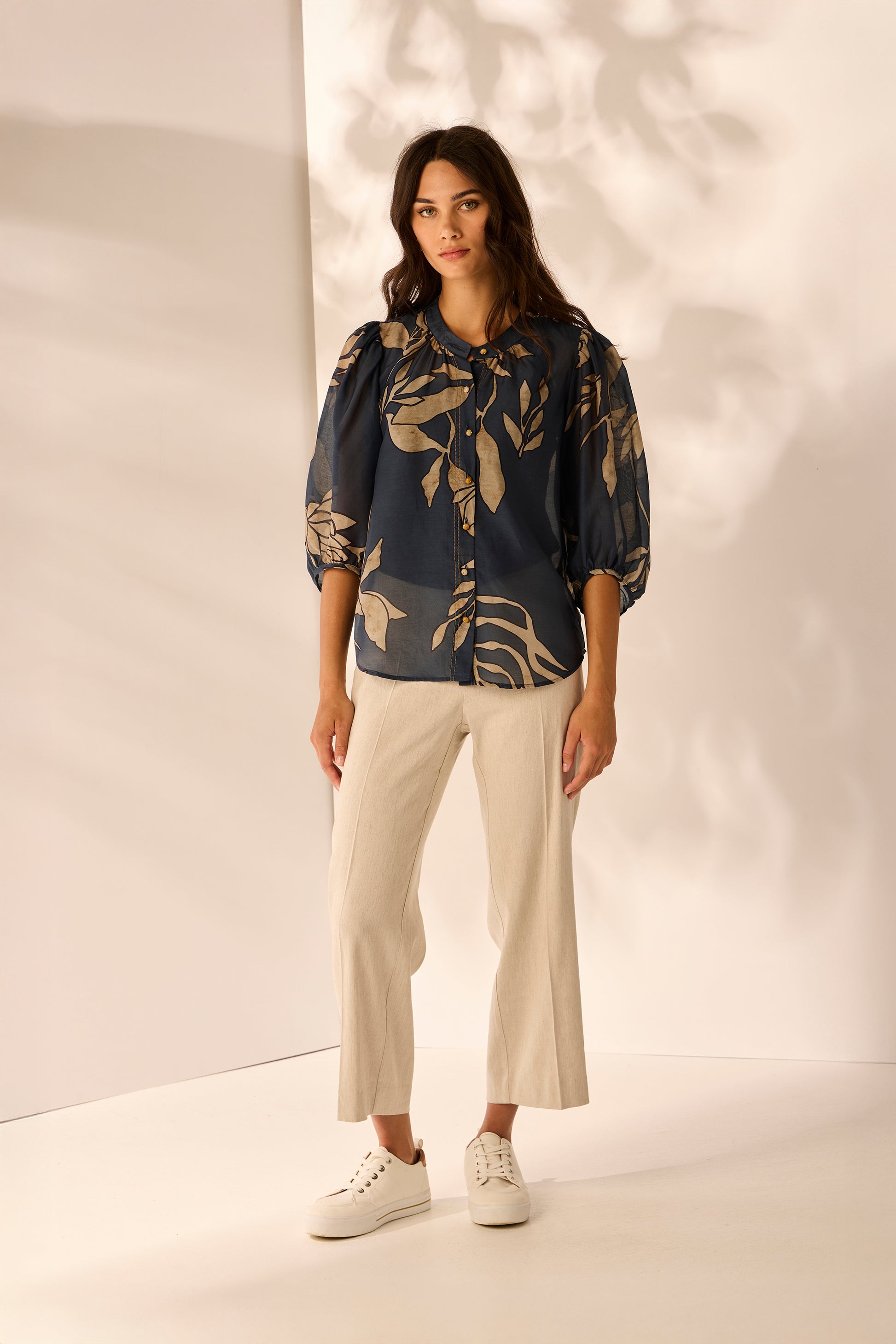 LANIA KEATING PANT - NATURAL - THE VOGUE STORE
