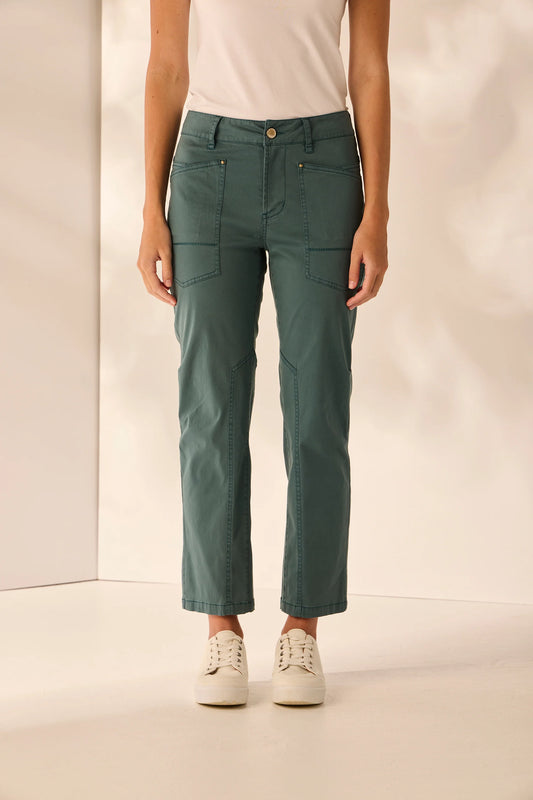 LANIA HEATHER PANT - TEAL - THE VOGUE STORE