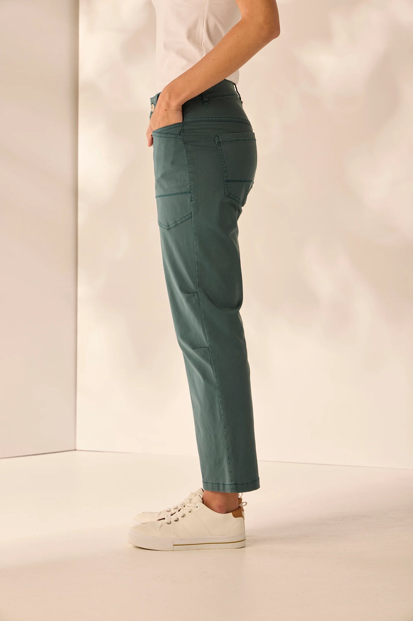 LANIA HEATHER PANT - TEAL - THE VOGUE STORE