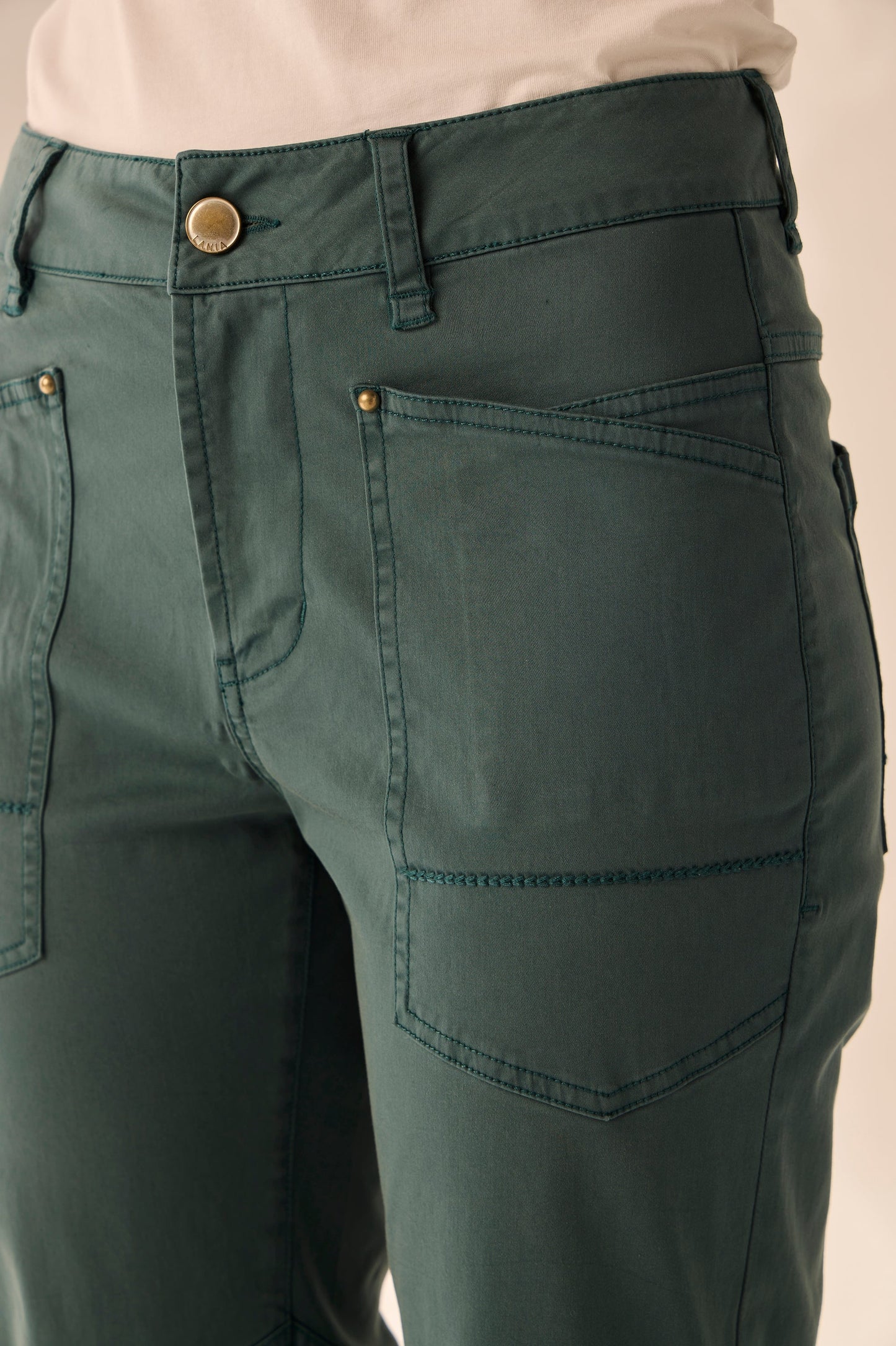 LANIA HEATHER PANT - TEAL - THE VOGUE STORE