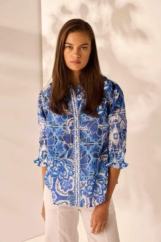 LANIA PORTO SHIRT - PORTO PRINT - THE VOGUE STORE