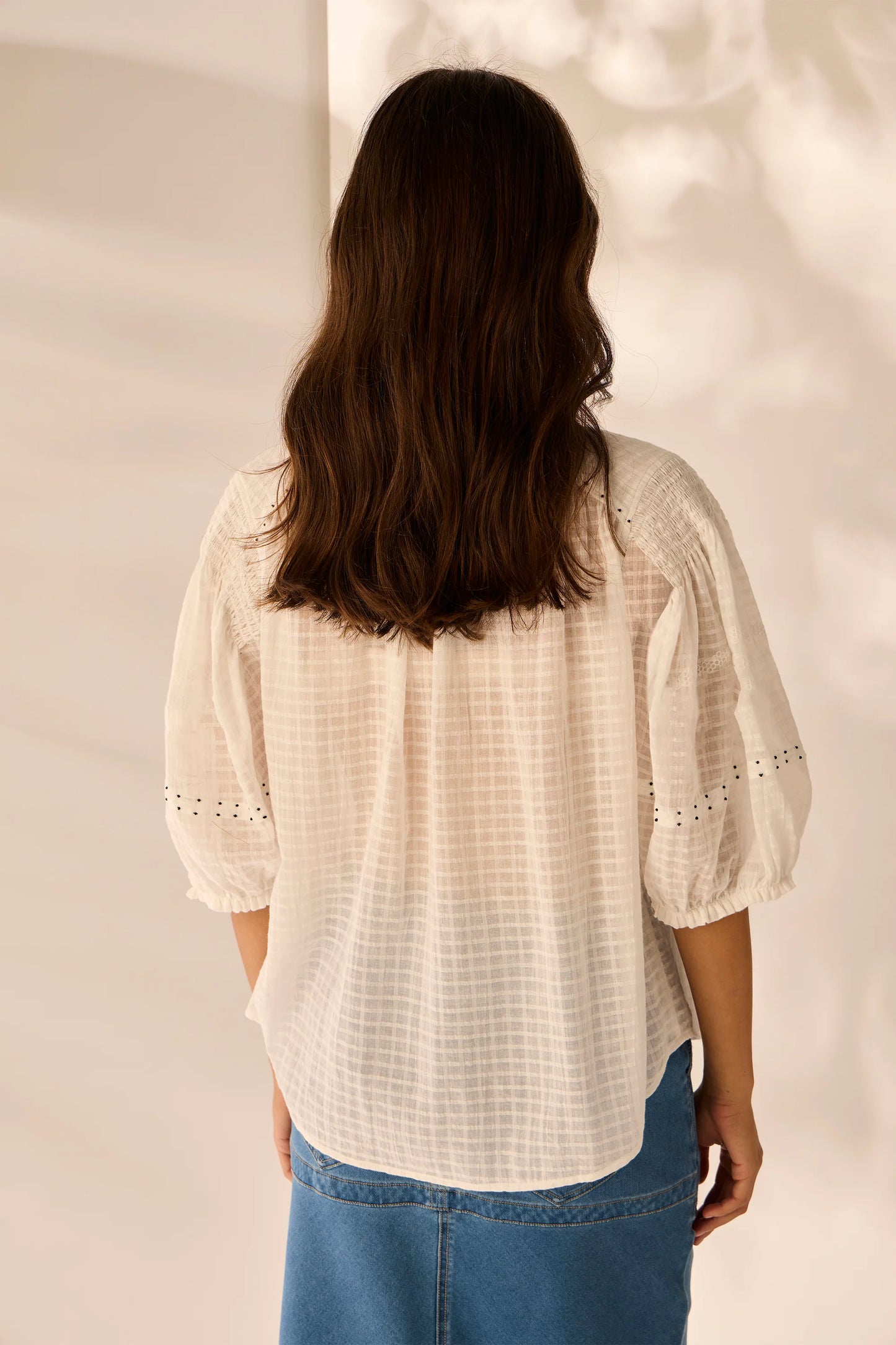 LANIA VILLA SHIRT - WHITE - THE VOGUE STORE