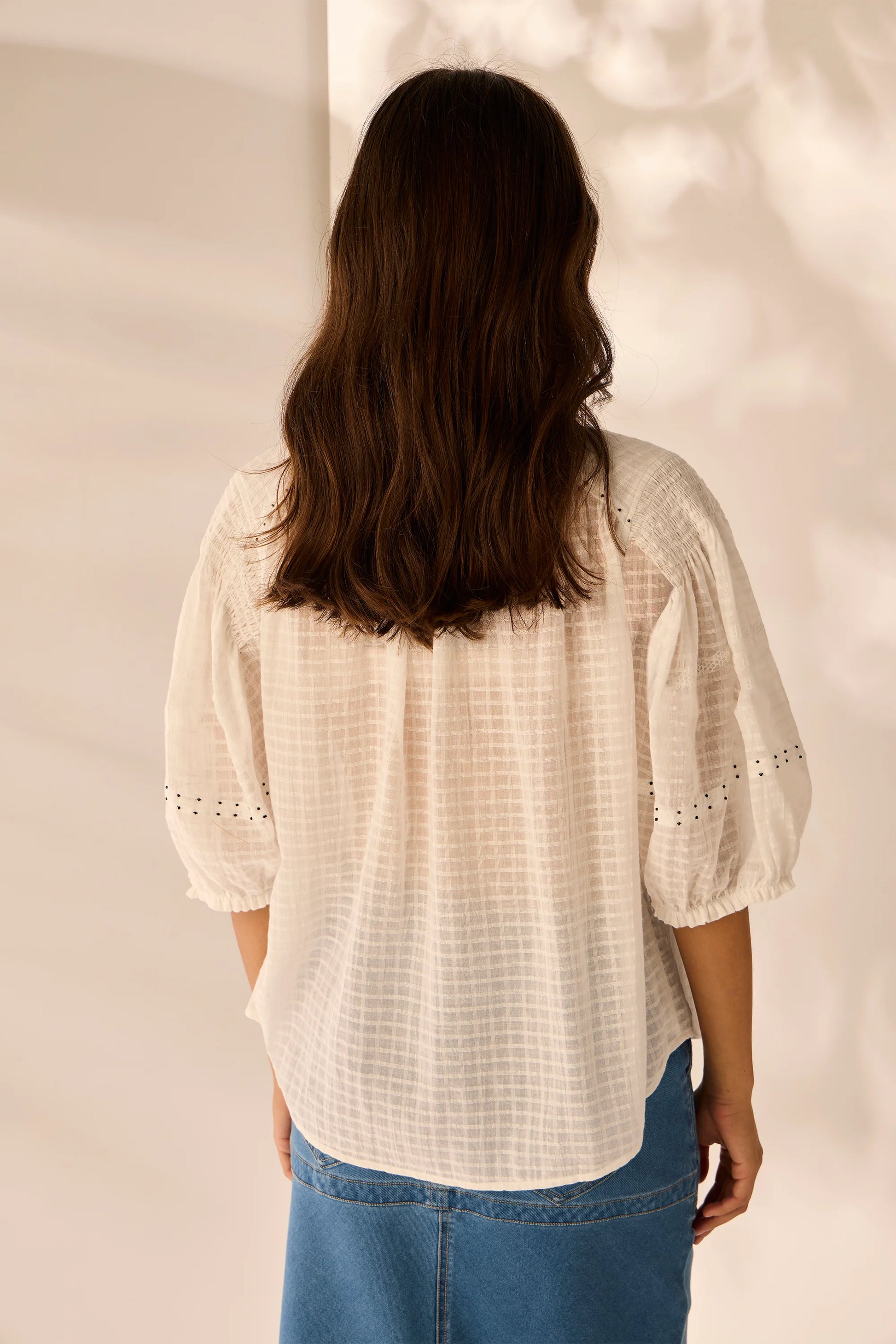 LANIA VILLA SHIRT - WHITE - THE VOGUE STORE