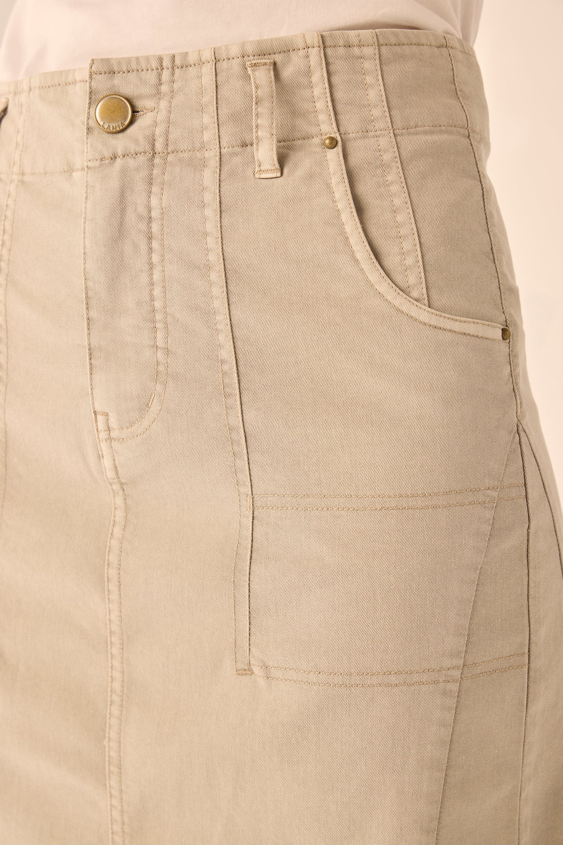 LANIA URBAN SKIRT - NATURAL - THE VOGUE STORE