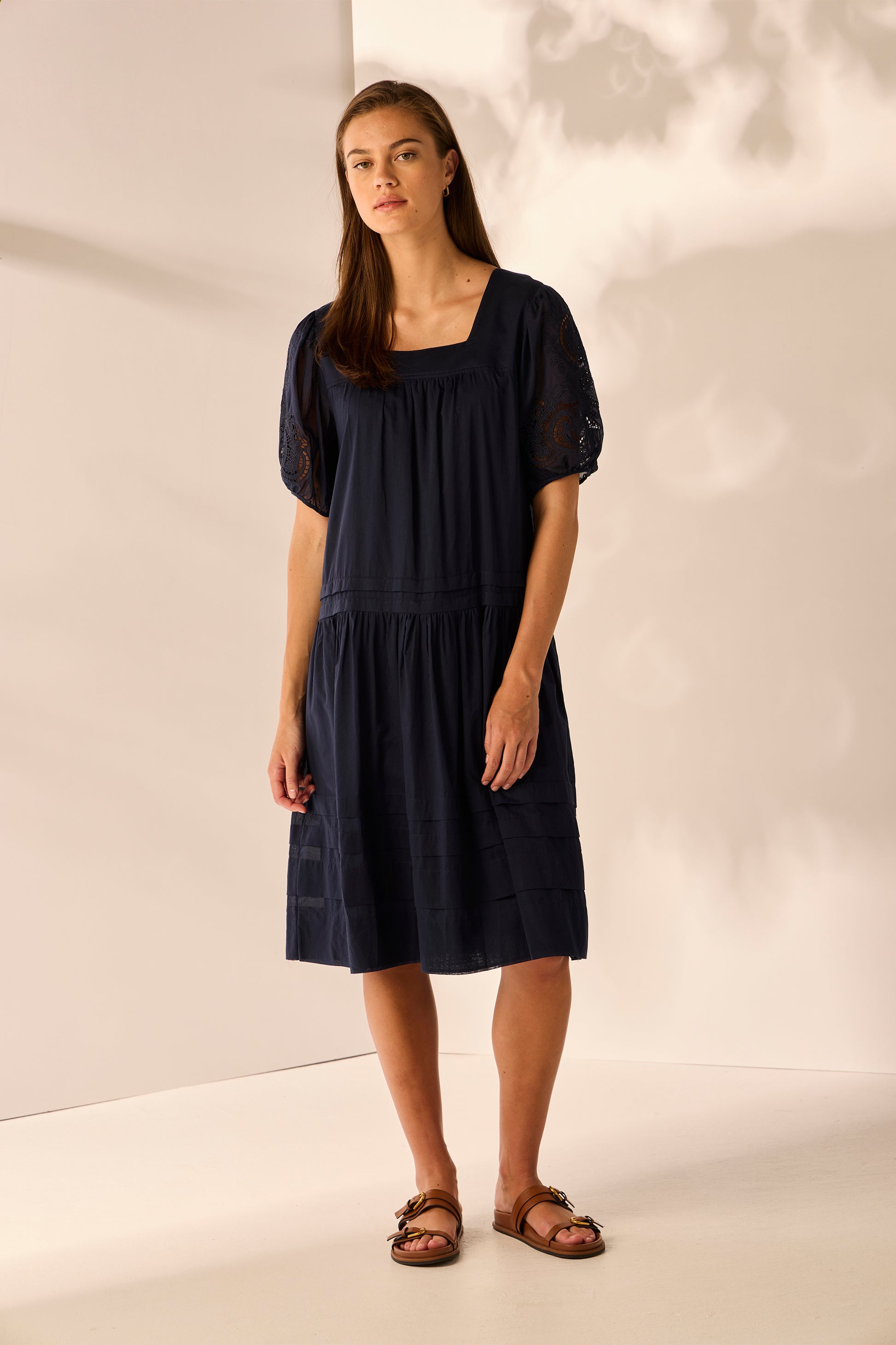 LANIA THORN DRESS - INK - THE VOGUE STORE