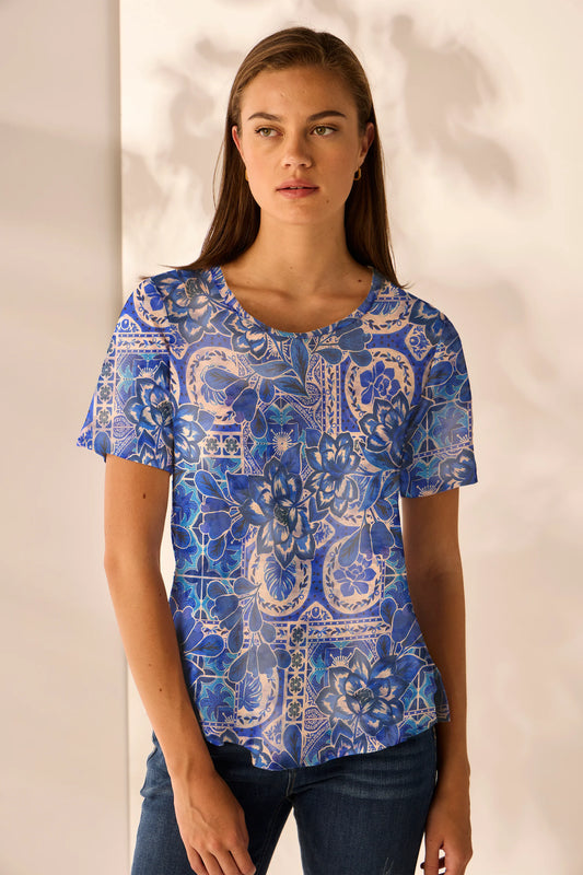 LANIA PORTO TOP - PORTO PRINT - THE VOGUE STORE