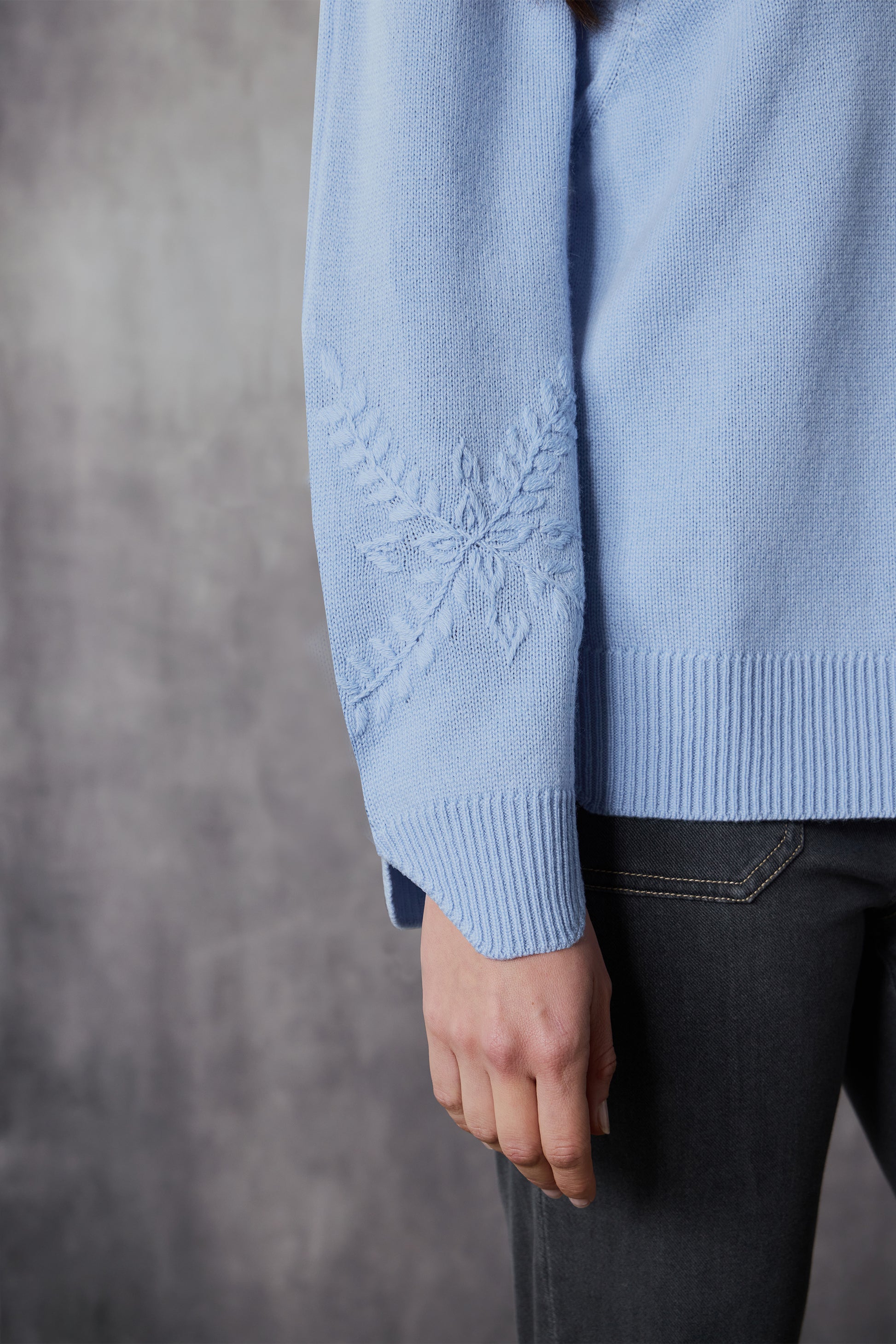 LANIA BASTILLE SWEATER - OCEAN - THE VOGUE STORE