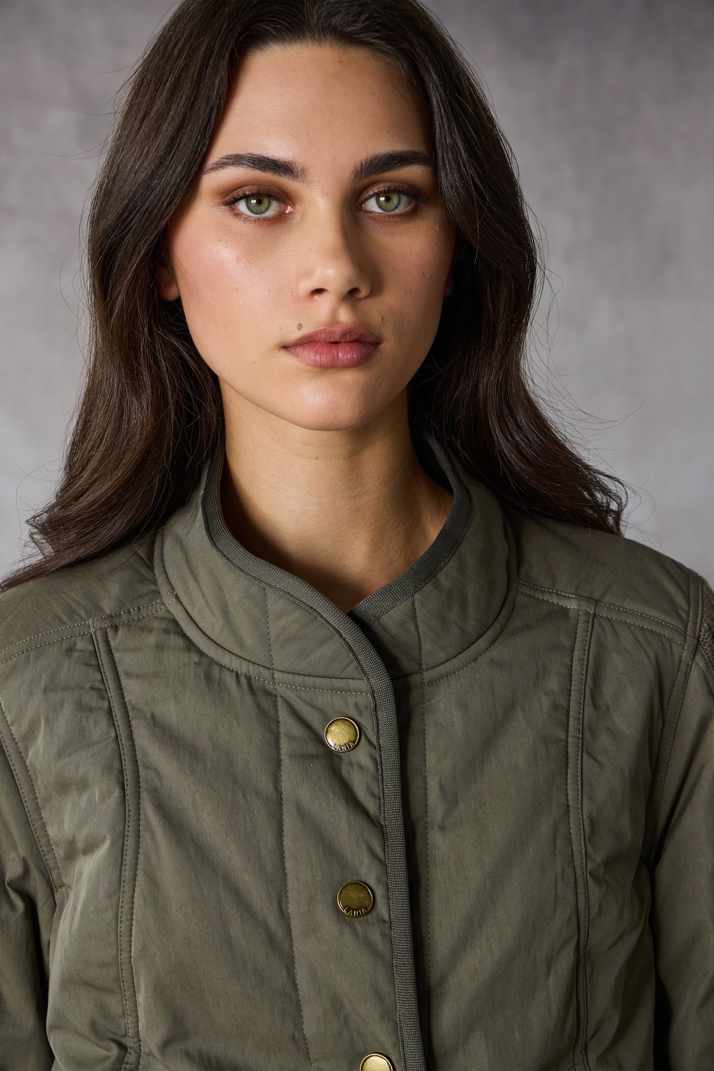 LANIA CABLE JACKET - KHAKI - THE VOGUE STORE